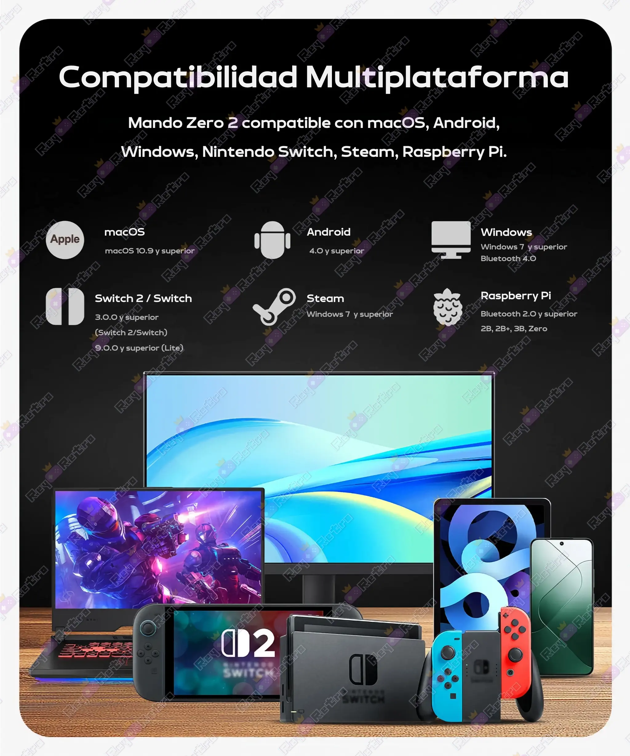 8BitDo Zero 2 8BitDo_Zero_2.10 - 🎮 8BitDo Zero 2 - Mini mando ultraportátil para jugar en cualquier parte