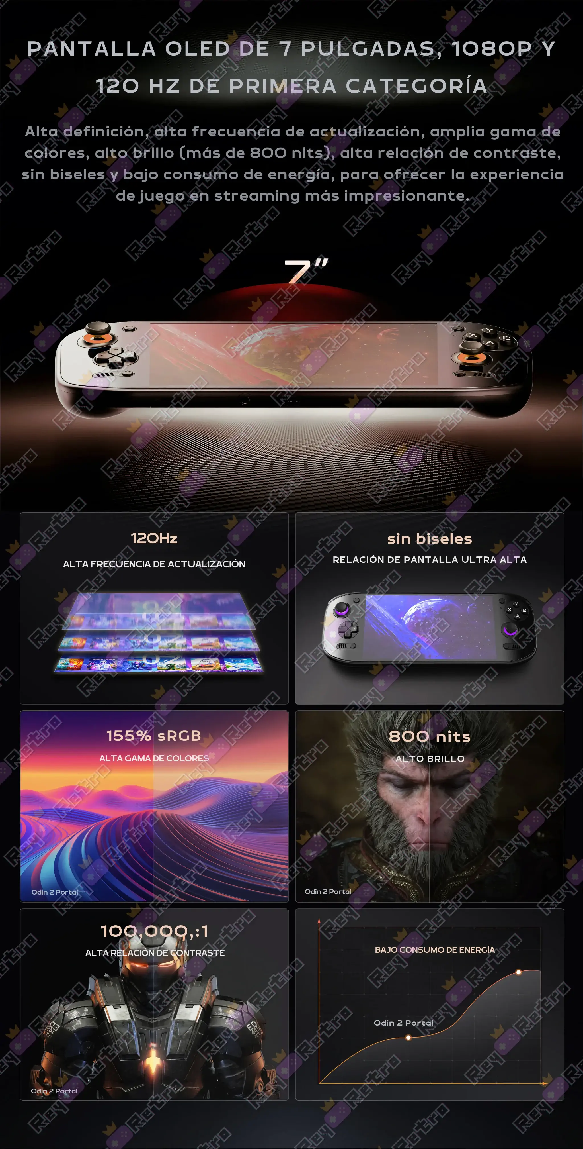 AYN Odin 2 Portal Pro AYN_Odin_2_Portal_Pro.06 - 🕹 AYN Odin 2 Portal Pro - Consola OLED, Snapdragon y 12GB RAM