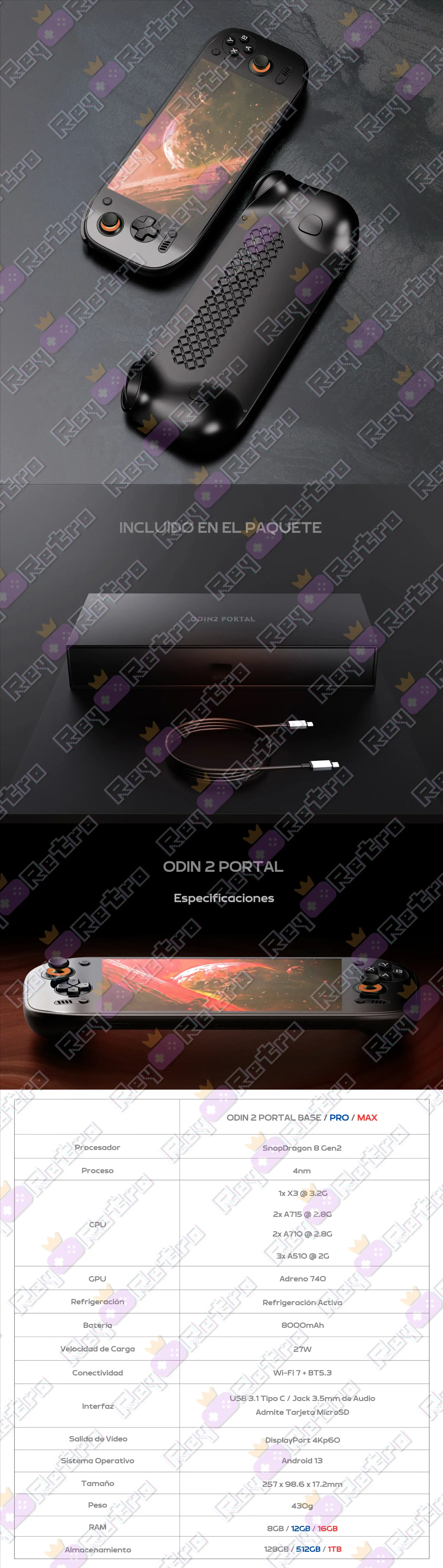AYN Odin 2 Portal Pro AYN_Odin_2_Portal_Pro.11 - 🕹 AYN Odin 2 Portal Pro - Consola OLED, Snapdragon y 12GB RAM