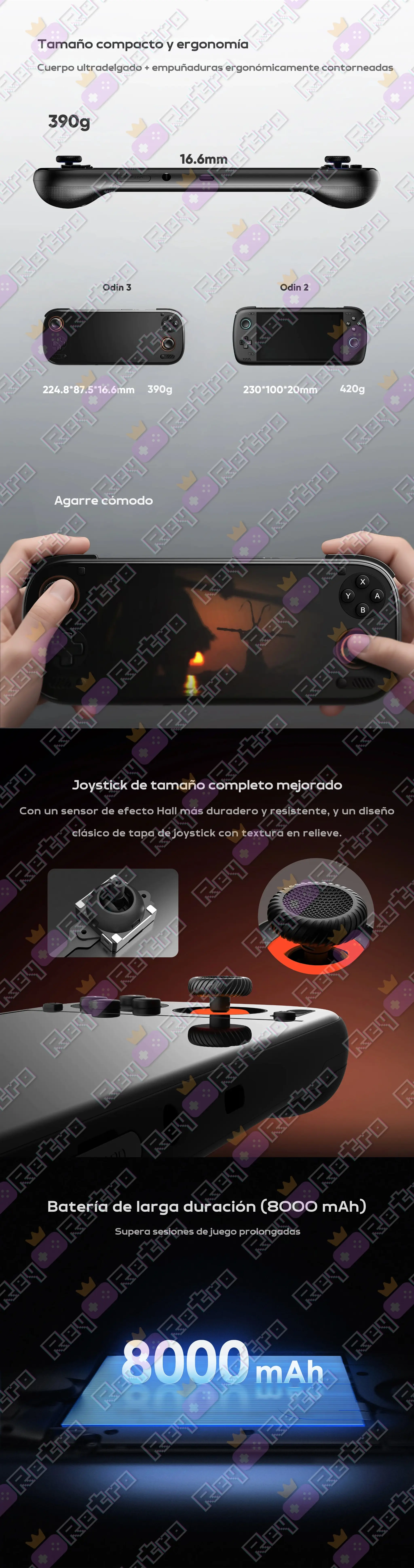 AYN Odin 3 Base AYN_Odin_3_Base.04 - 🕹 AYN Odin 3 Base 8GB 128GB - Consola Android con Snapdragon 8 Elite