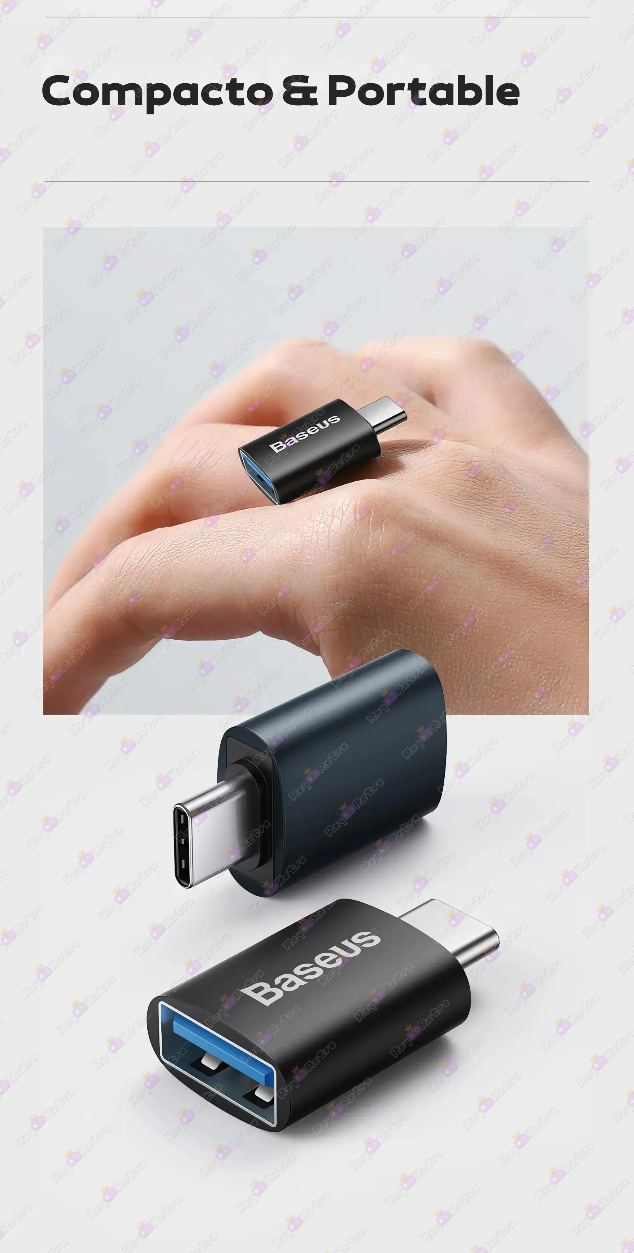 Adaptador_OTG_USB_a_USB-C.06 - ⚡ Adaptador OTG USB a USB-C - Baseus - USB 3.1 - Convertidor
