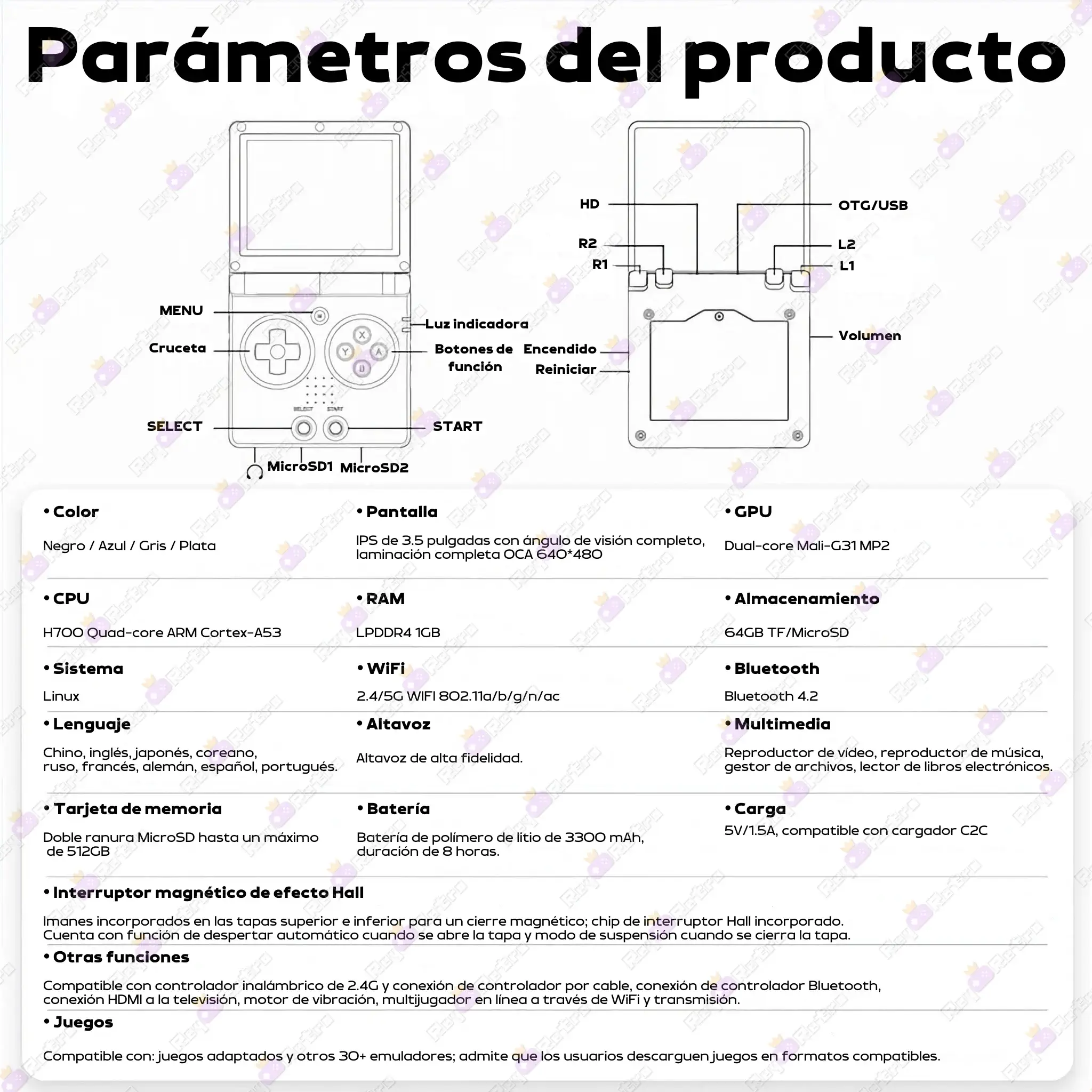 Anbernic_RG35XXSP.20 - 🕹 Anbernic RG35XX SP - Consola Retro Portátil con Pantalla IPS