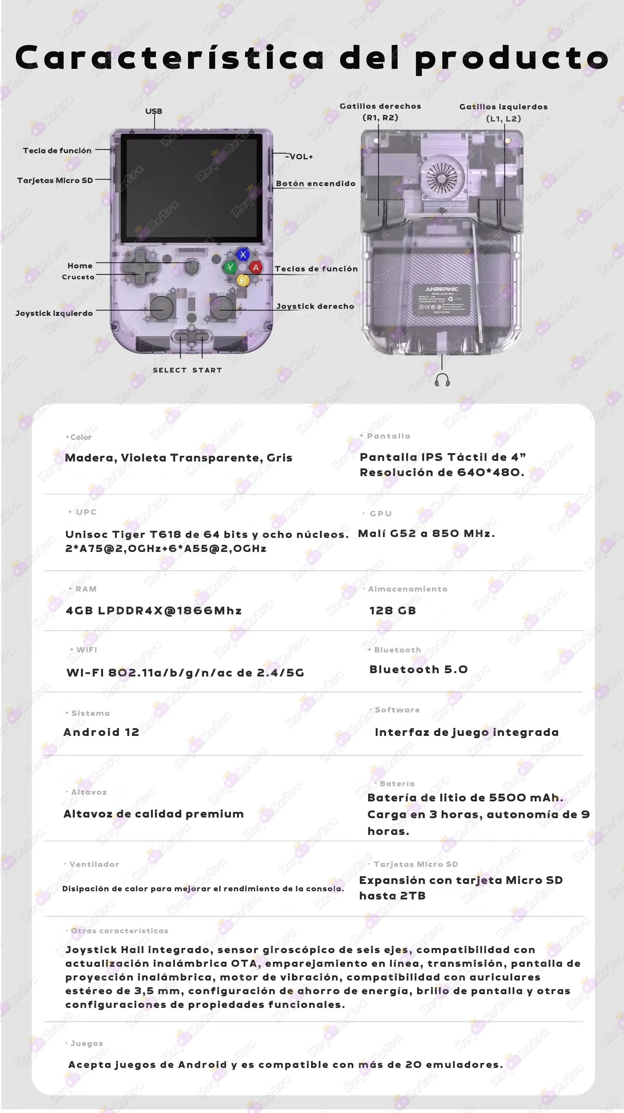Anbernic RG405V Anbernic_RG405V.15 - 🕹 Anbernic RG405V - Consola Retro Android 4” con Emuladores