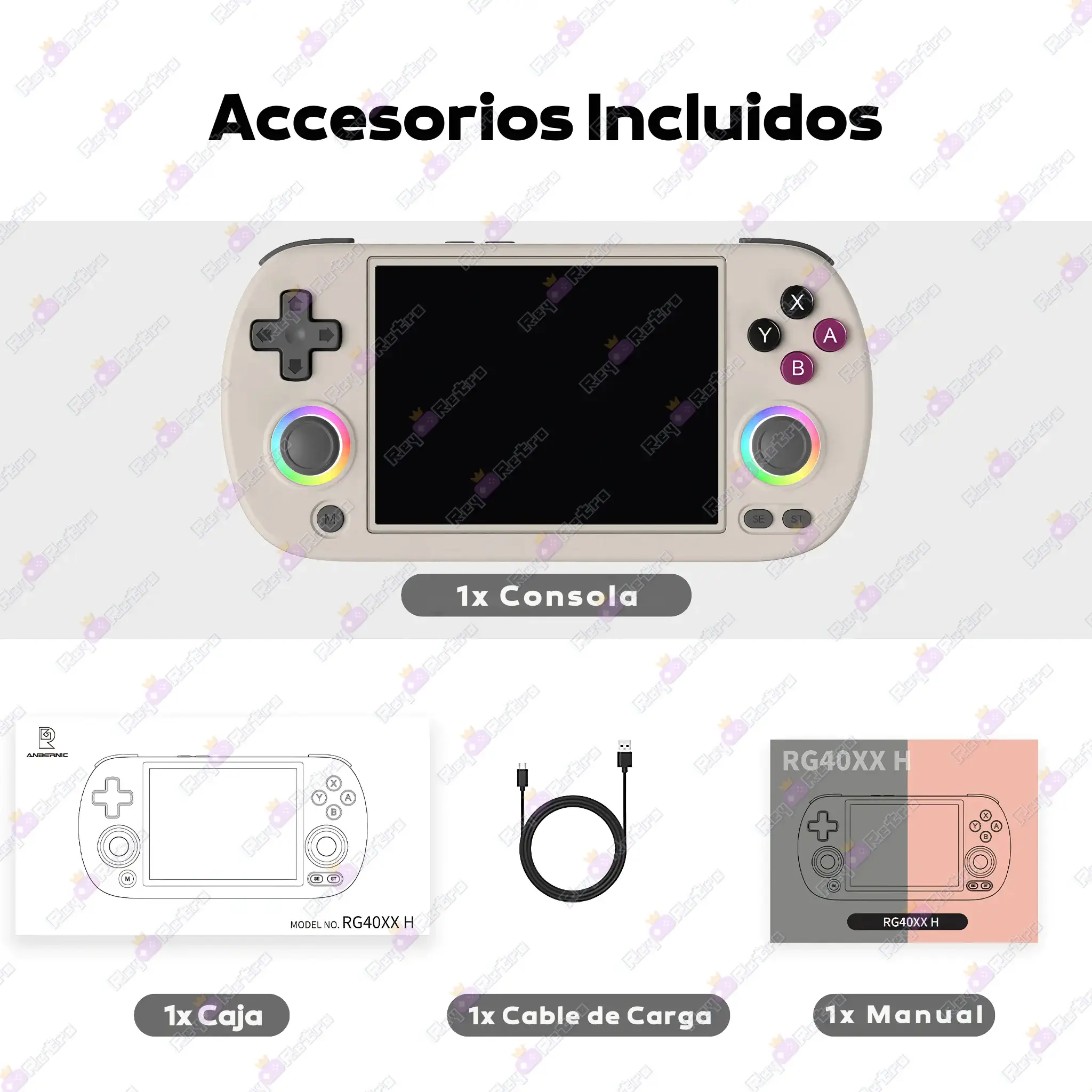 Anbernic_RG40XX_H.16 - 🕹 Anbernic RG40XX H - Consola Retro Portátil con Pantalla IPS 4”