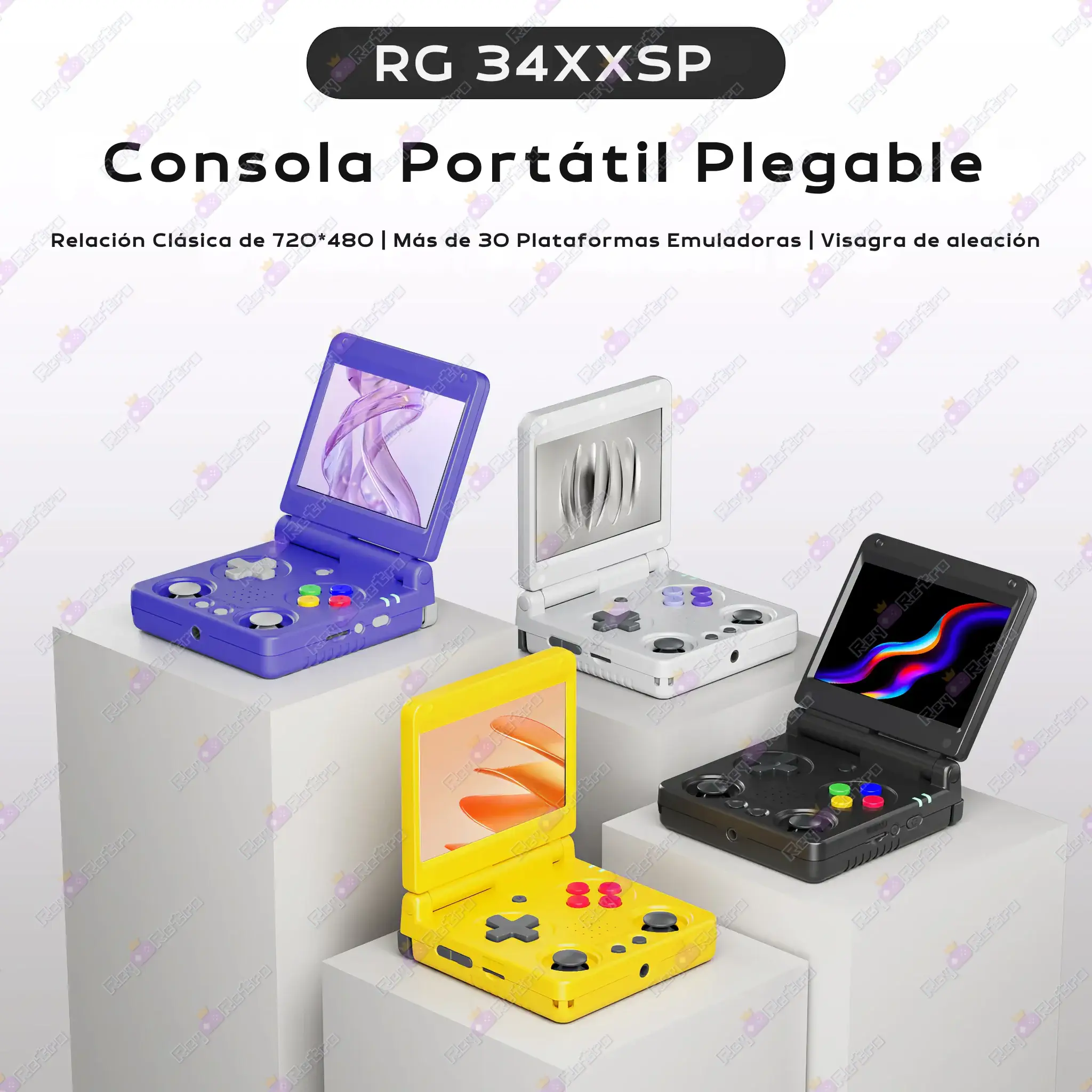 Anbernic_RG_34XXSP.06 - 🕹 Anbernic RG 34XXSP - Consola Retro Portátil con diseño SP