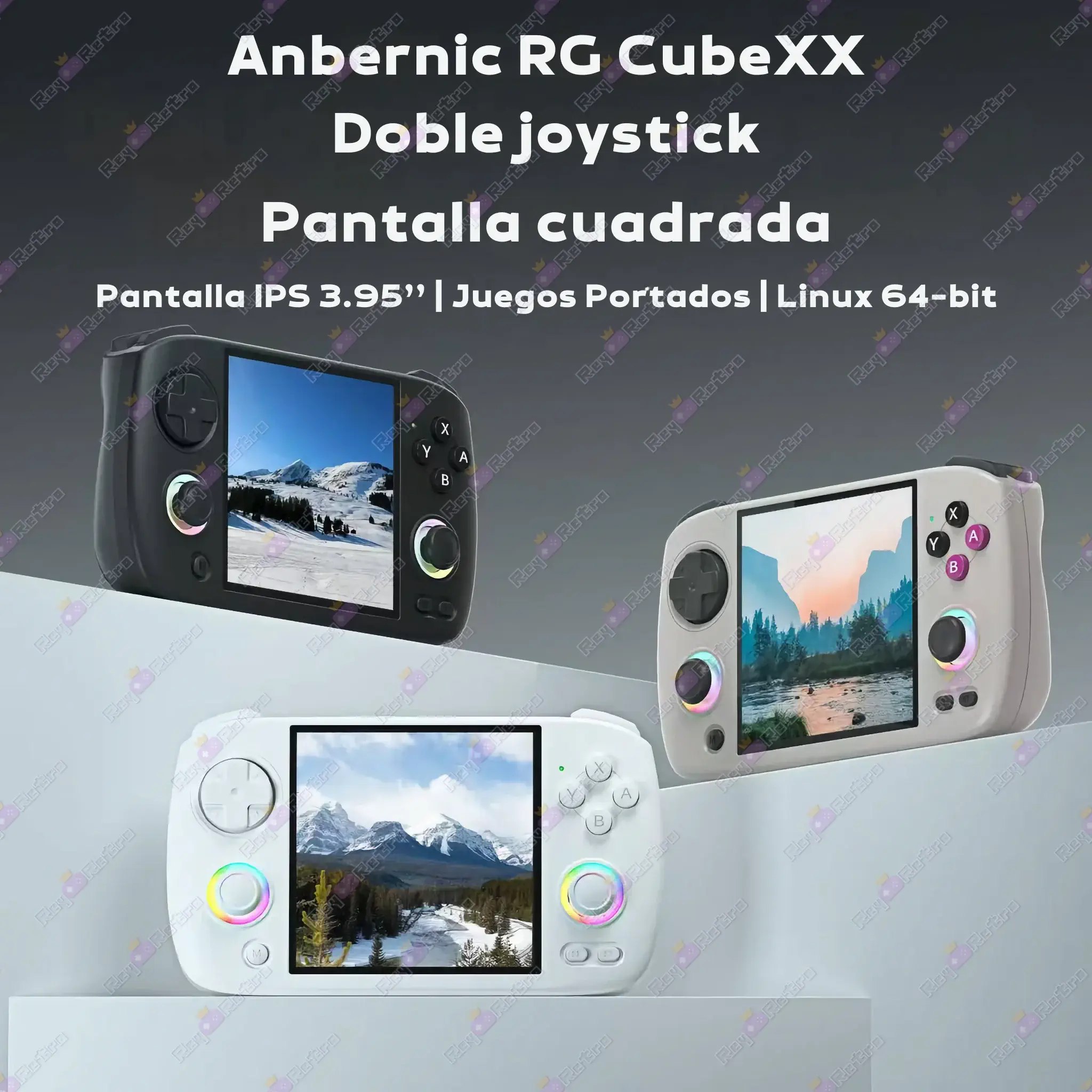 Anbernic RG CubeXX Anbernic_RG_CubeXX.05 - 🕹 Anbernic RG CubeXX – Consola para juegos Retro con Iluminación RGB