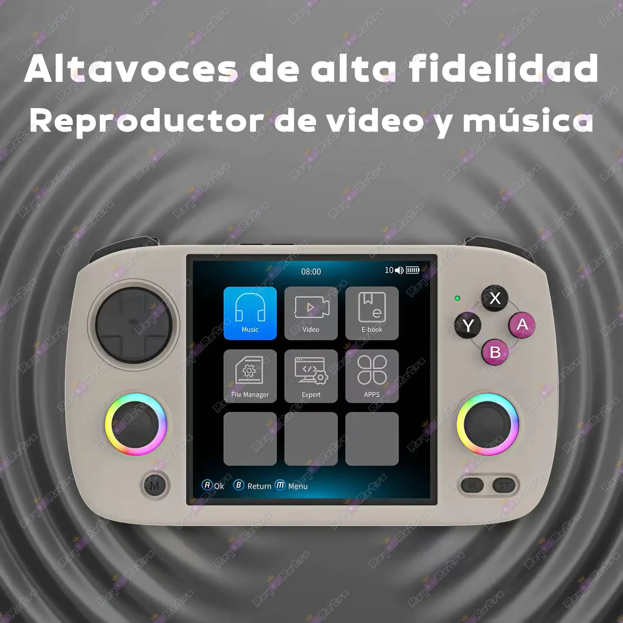 Anbernic RG CubeXX Anbernic_RG_CubeXX.11 - 🕹 Anbernic RG CubeXX – Consola para juegos Retro con Iluminación RGB