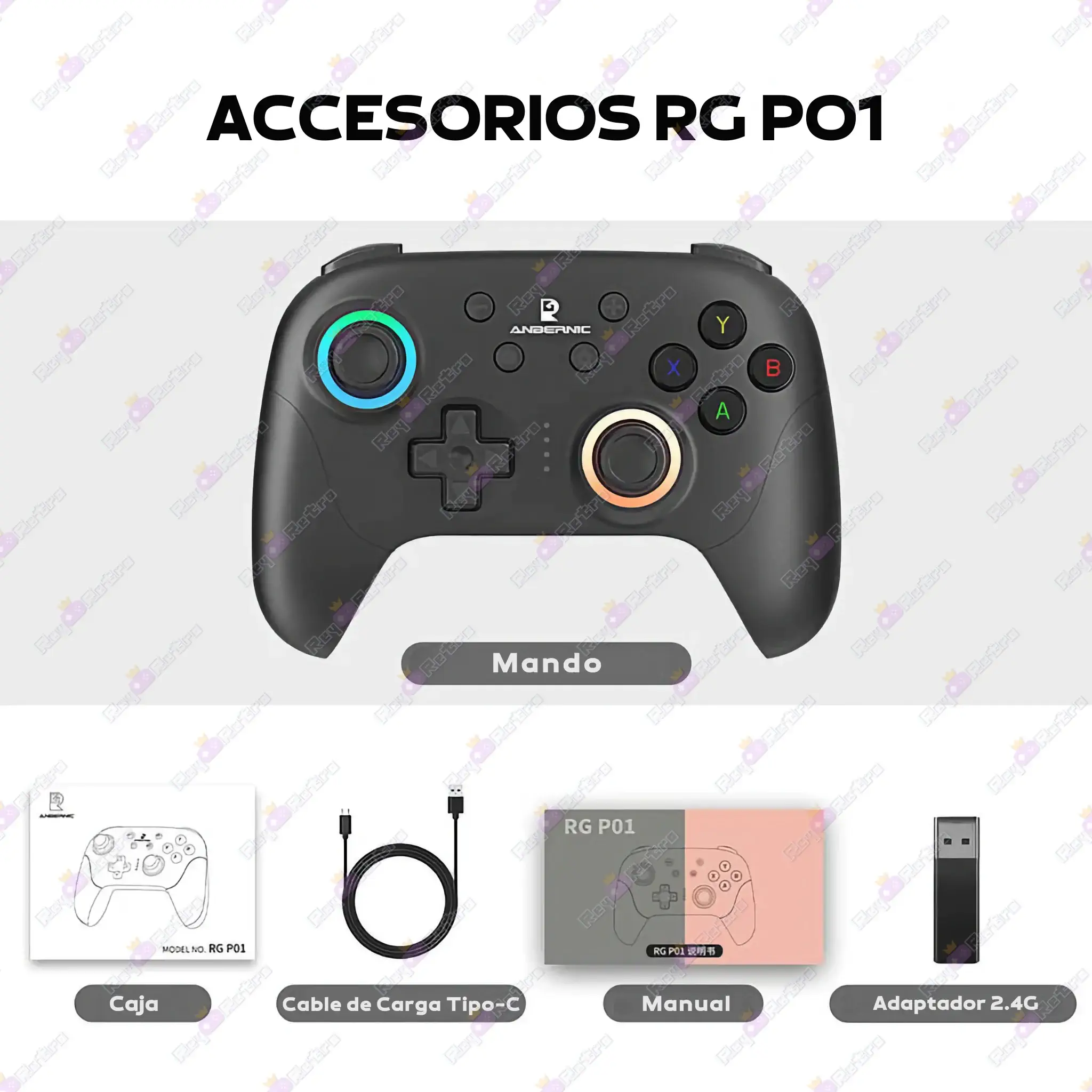 Anbernic_RG_P01.17 - 🎮 Anbernic RG P01 - Mando Multiplataforma con Gatillos Hall y RGB