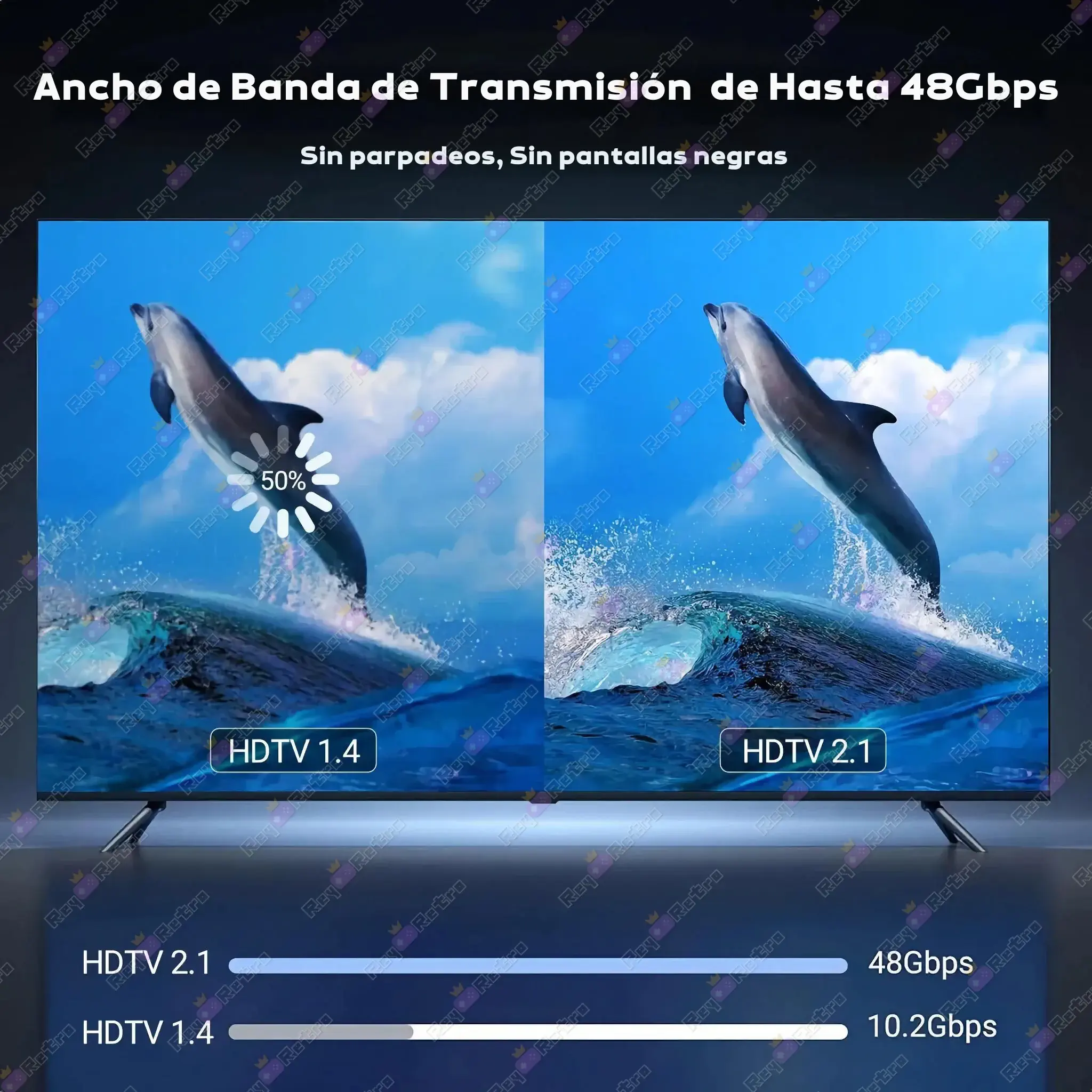 Cable HDMI a USB-C Cable_HDMI_a_USB-C.09 - 🎆 Cable HDMI 2.1 a USB-C - 8K/60Hz, 4K/120Hz, Nylon Trenzado