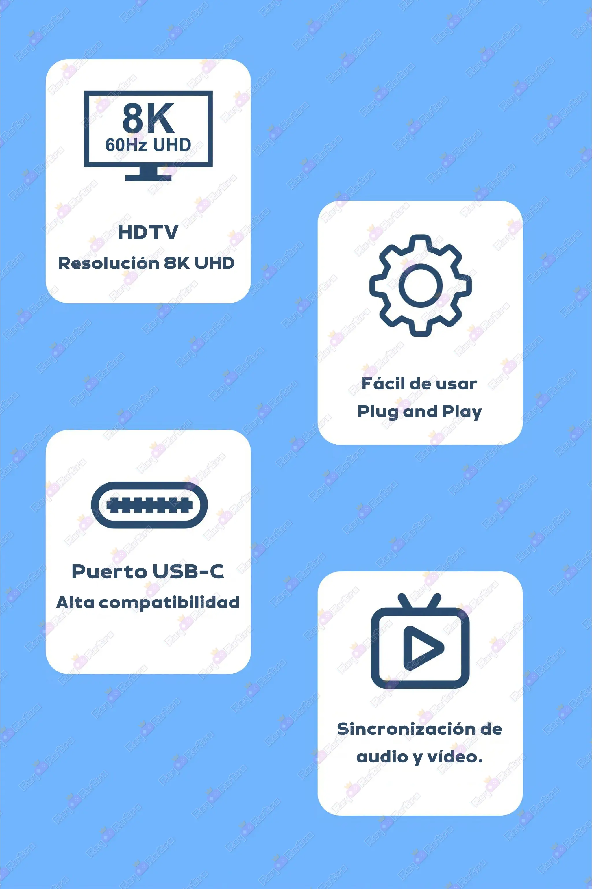 Cable HDMI a USB-C Cable_HDMI_a_USB-C.10 - 🎆 Cable HDMI 2.1 a USB-C - 8K/60Hz, 4K/120Hz, Nylon Trenzado