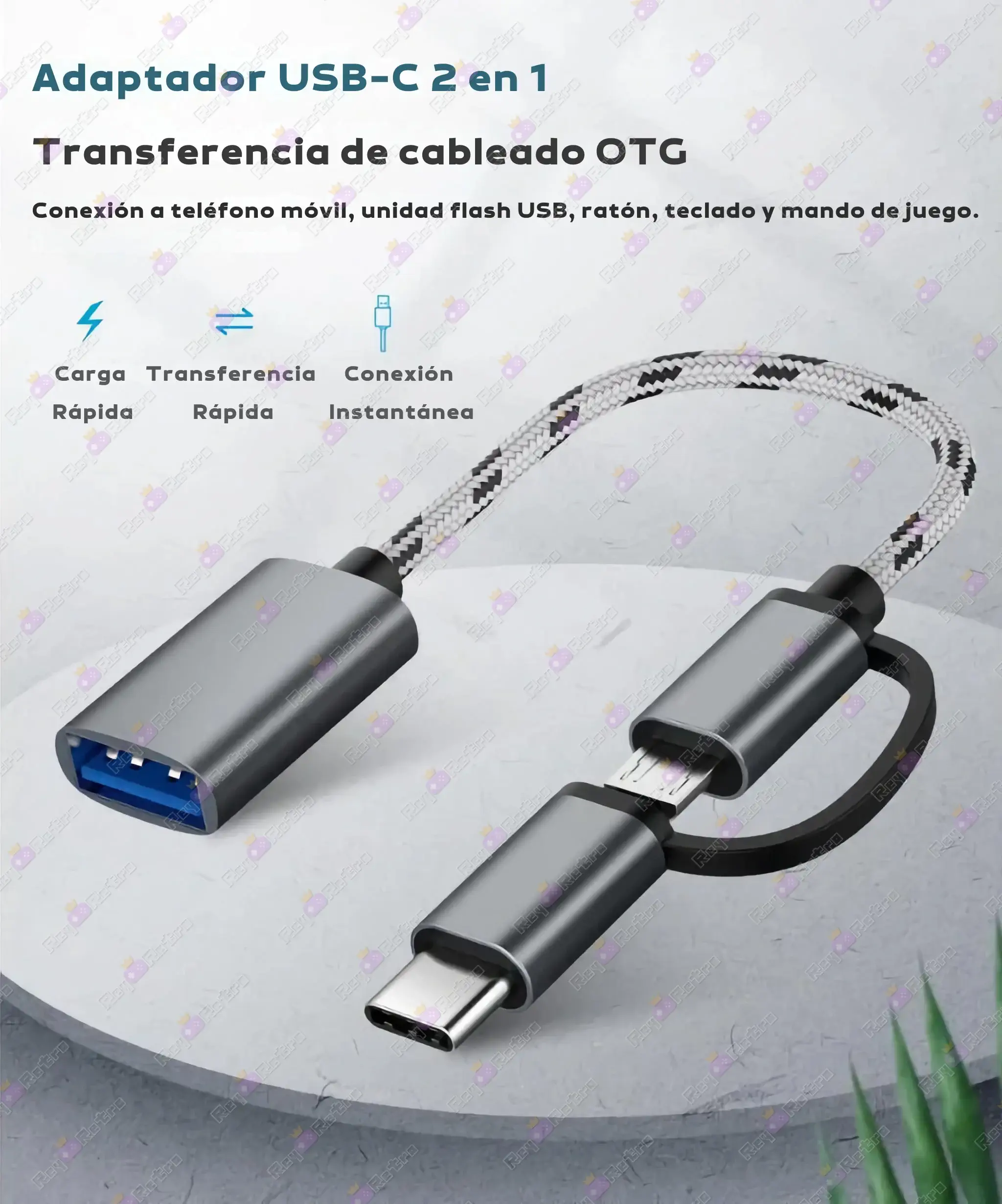 Cable OTG Micro USB y USB-C Cable_OTG_Micro_USB_y_USB-C.03 - ⚡ Cable OTG Micro USB y USB-C 3.0 - Adaptador 2 en 1, Convertidor