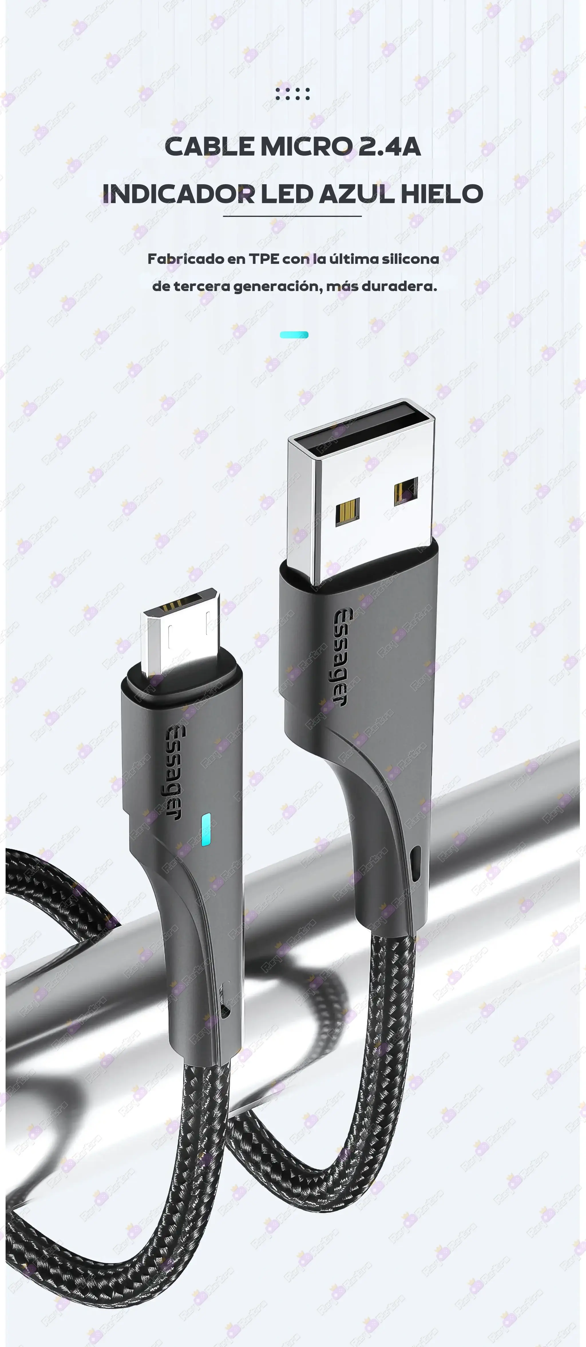 Cable_USB_a_Micro_USB.09 - 🖥 Cable USB a Micro USB - Essager - Con Carga Rápida y Nylon