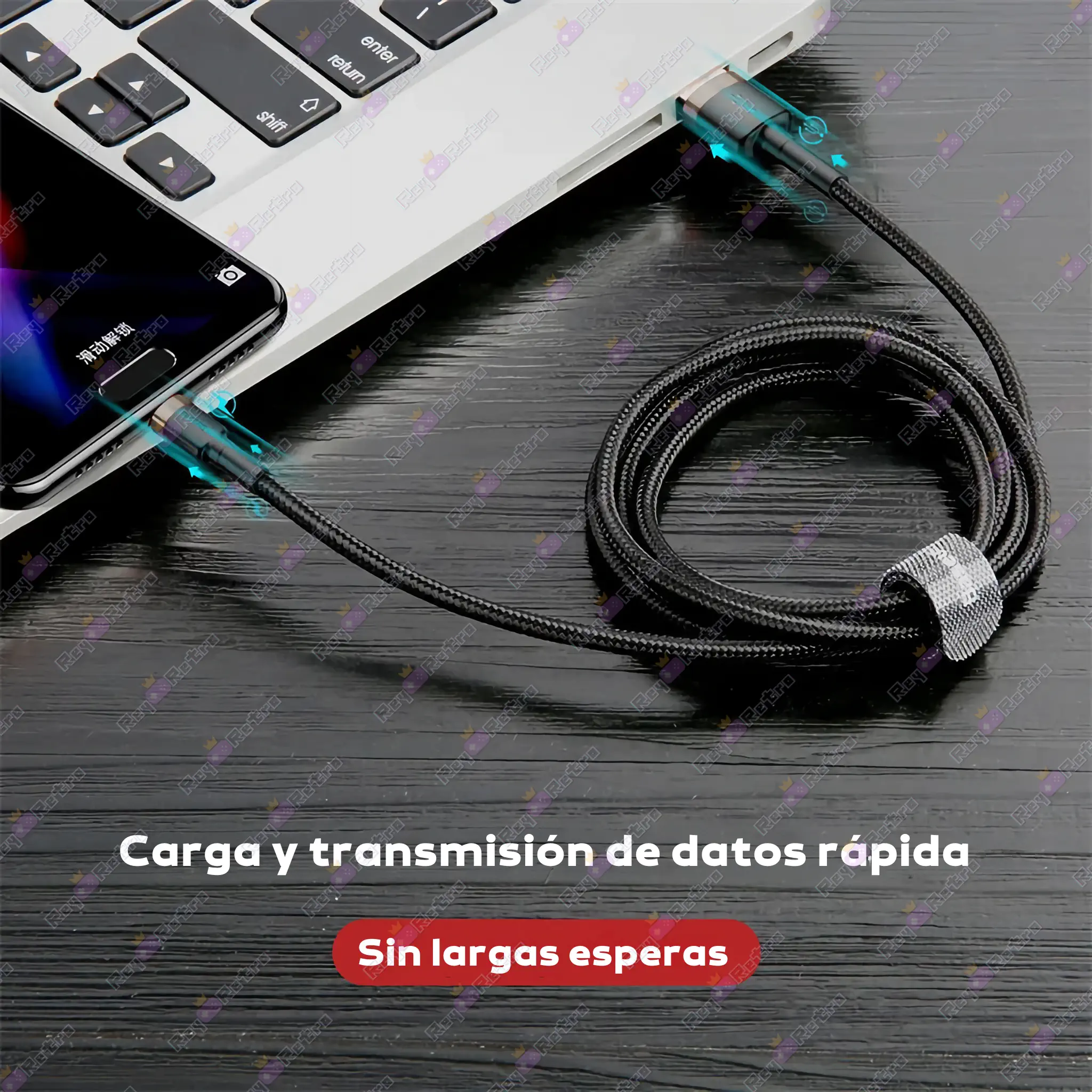 Cable_USB_a_USB-C.03 - 🖥 Cable USB a USB-C - Baseus - Quick Charge 3.0 y Carga Rápida
