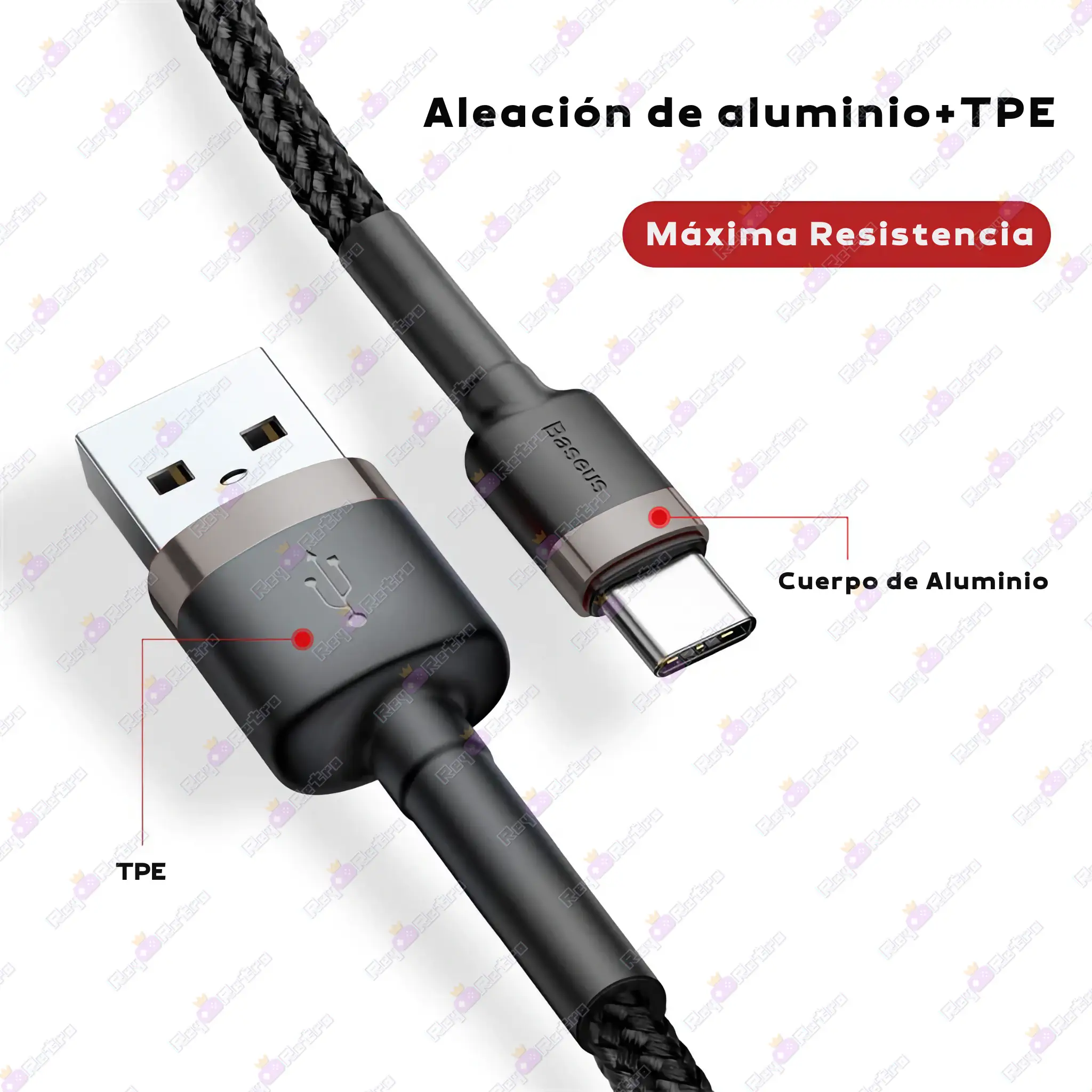 Cable_USB_a_USB-C.04 - 🖥 Cable USB a USB-C - Baseus - Quick Charge 3.0 y Carga Rápida