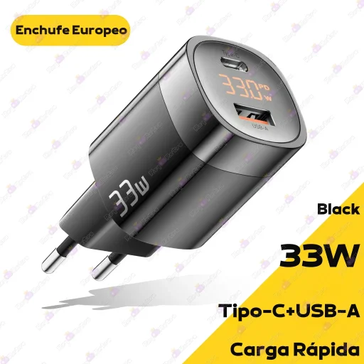 Cargador_33W.02 - 🔌 Cargador USB-A y USB-C 33W - PD, QC y PPS, Carga Rápida