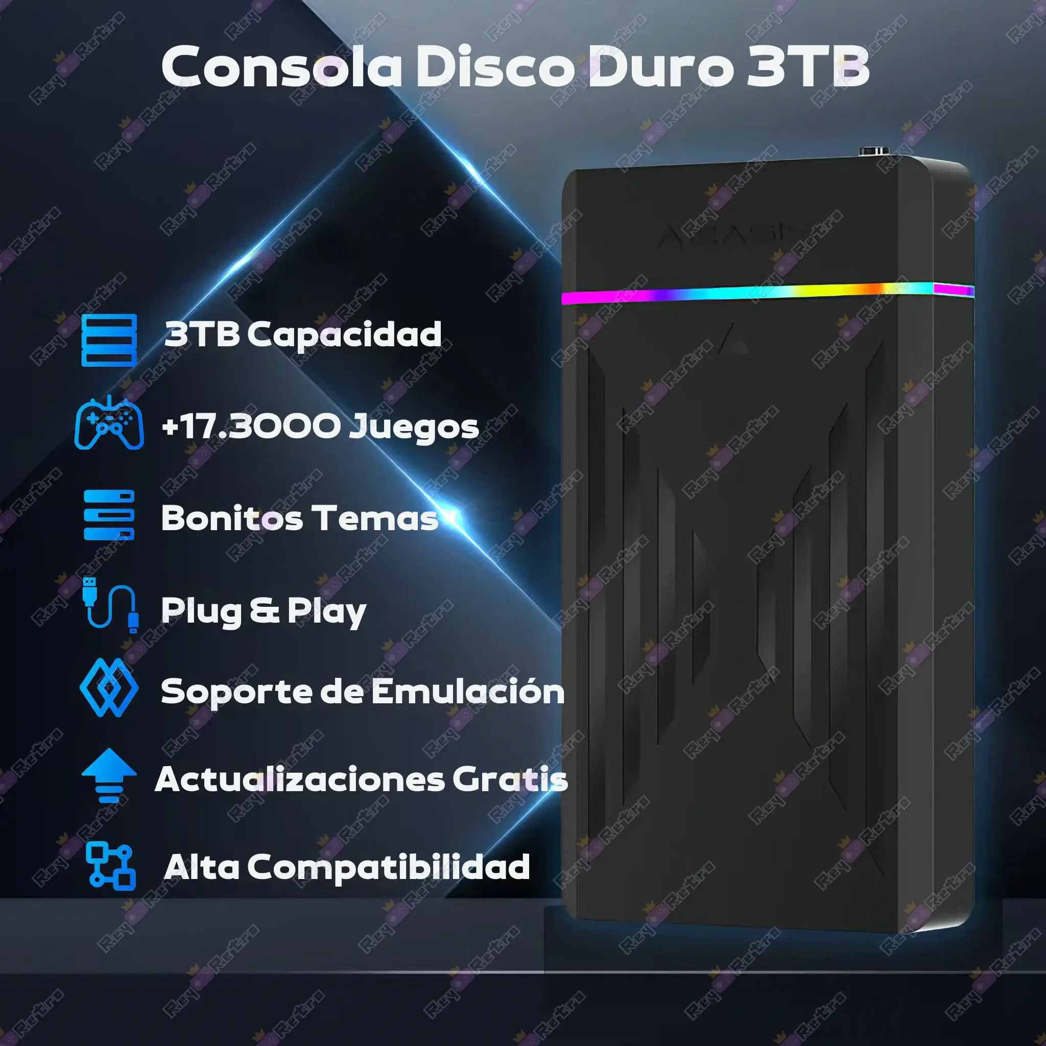 Consola_Disco_Duro_3TB.03 - 💻 Consola Disco Duro 3TB - Más de 17.000 Juegos Retro y AAA