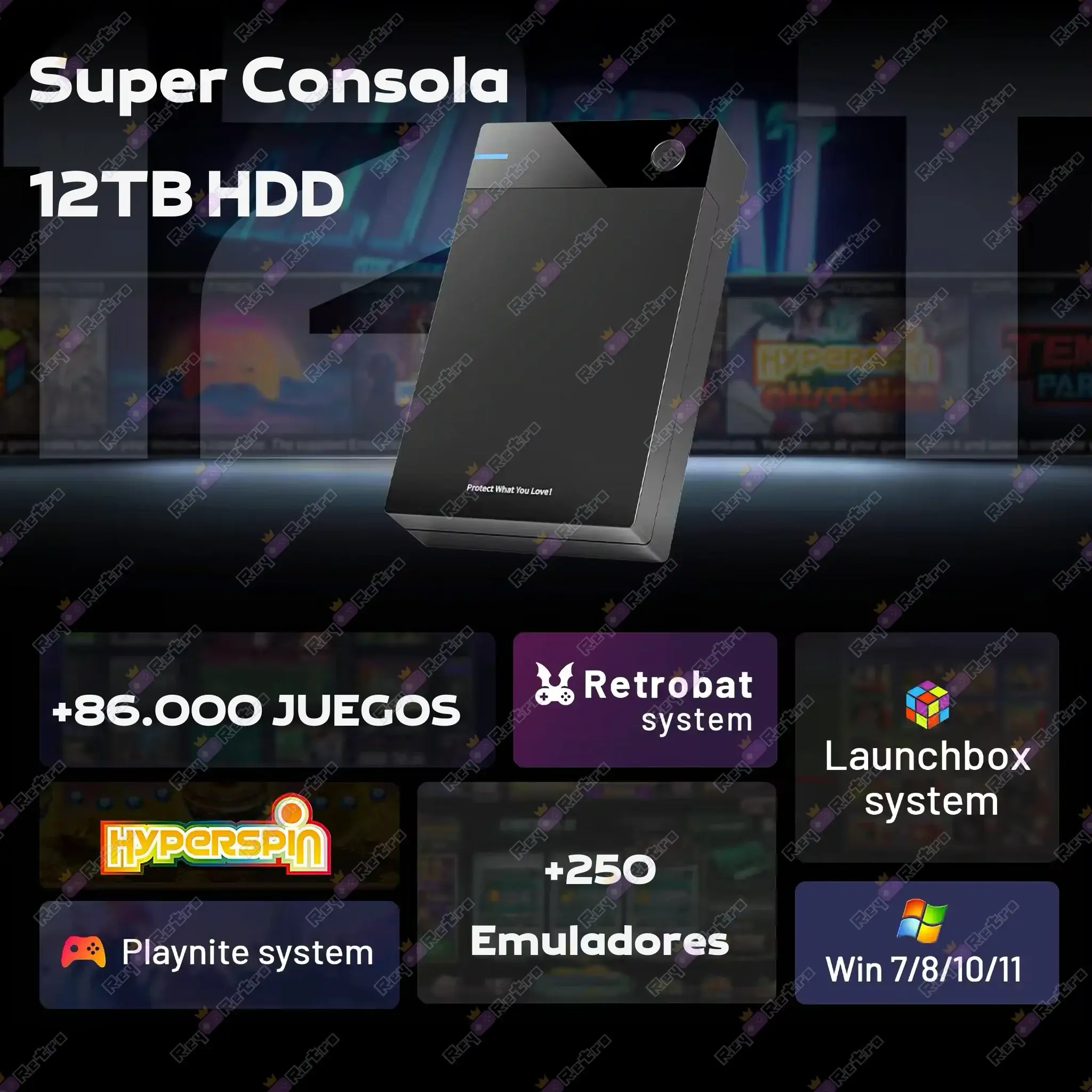 Consola Hyperspin 12TB Consola_Hyperspin_12TB.02 - 💻 Super Consola Hyperspin 12TB - 86.000 Juegos en Disco Duro