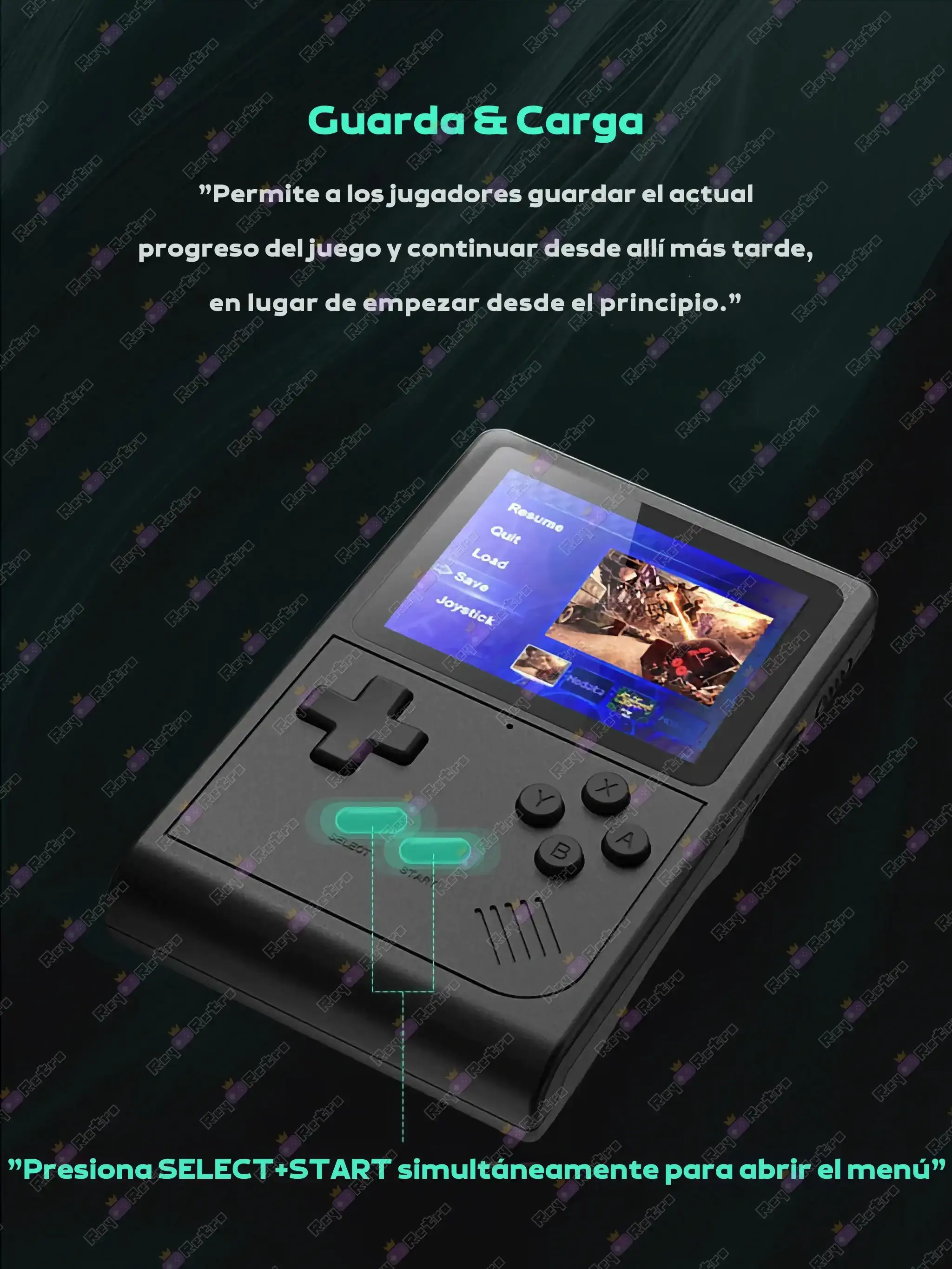 GB300 GB300.06 - 🕹 GB300 - Consola Retro Portátil con 6000 Juegos, 3” y Salida TV