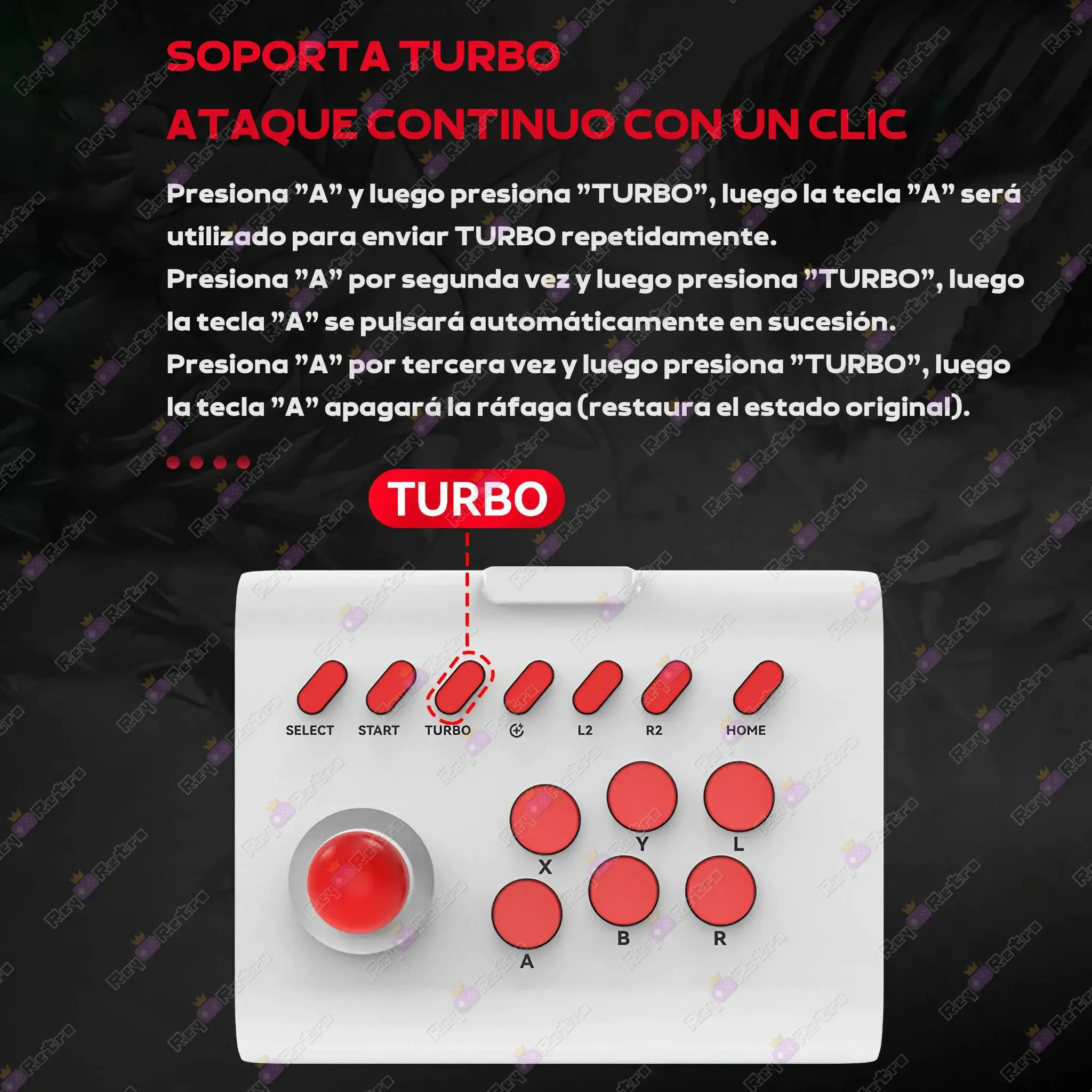 Joystick Arcade Retro Joystick_Arcade_Retro.09 - 🎮 Joystick Arcade Retro - Mando Bluetooth, Controlador Arcade