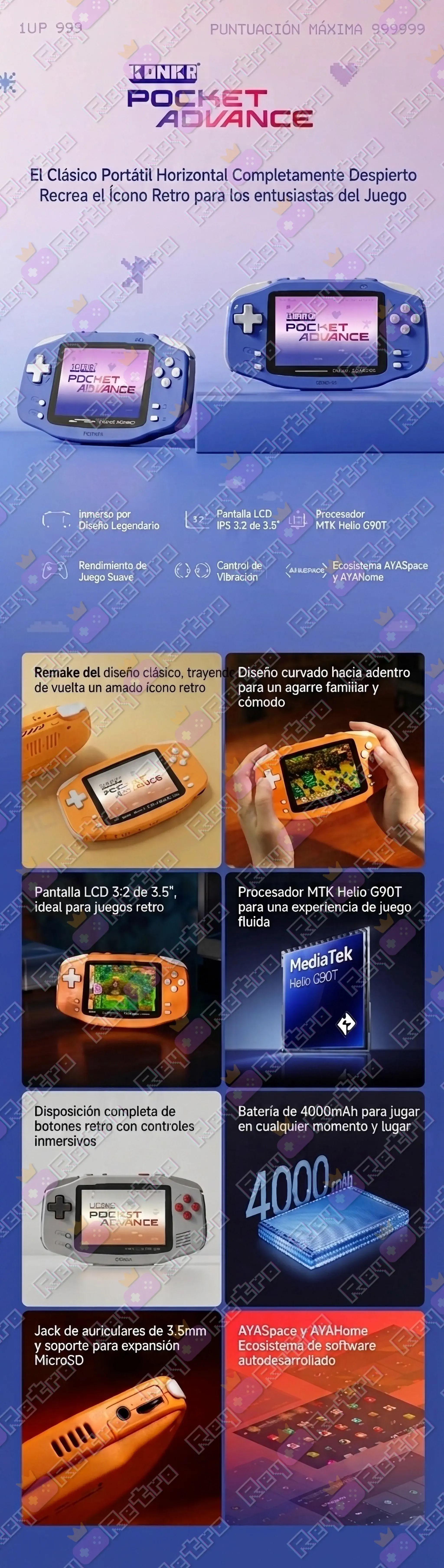 KONKR_Pocket_Advance.05 - 🕹 KONKR Pocket Advance - Consola Android retro con pantalla IPS de 3,5