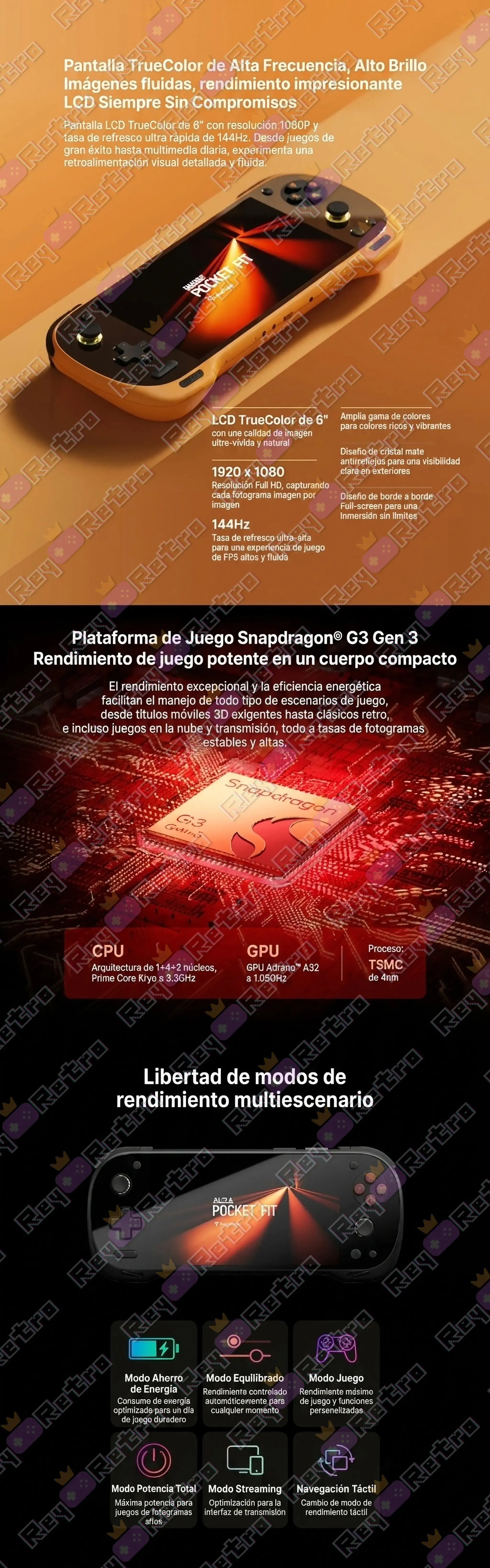 KONKR Pocket FIT G3 Gen3 KONKR_Pocket_Fit_G3_Gen3.07 - 🕹 KONKR Pocket FIT G3 Gen3 - Consola con Snapdragon G3 Gen 3