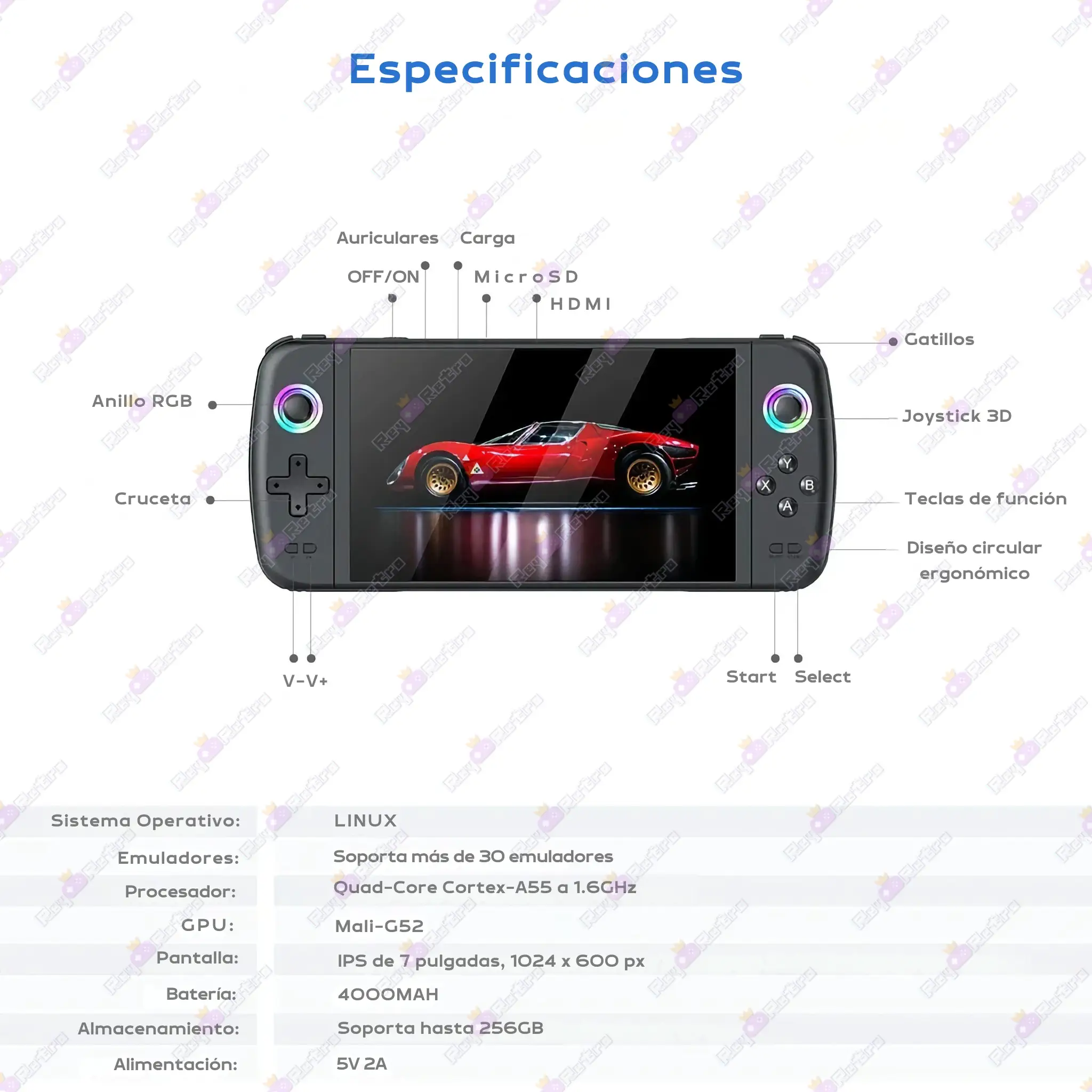 M27.07 - 🕹 M27 - Pantalla IPS de 7″ y experiencia retro a lo grande
