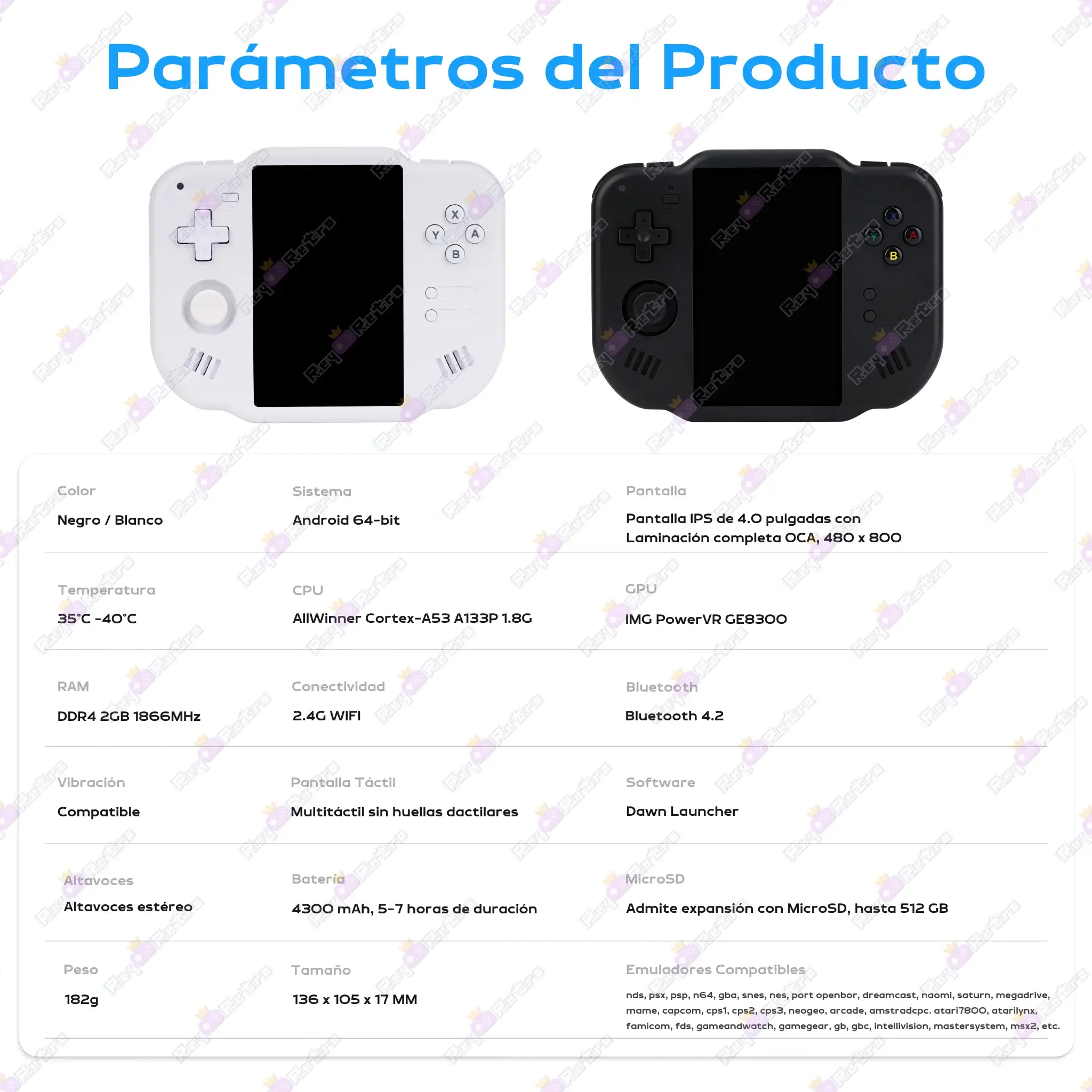 MagicX Zero 40 MagicX_Zero_40.12 - 🕹 MagicX Zero 40 - Consola Retro Vertical con pantalla táctil