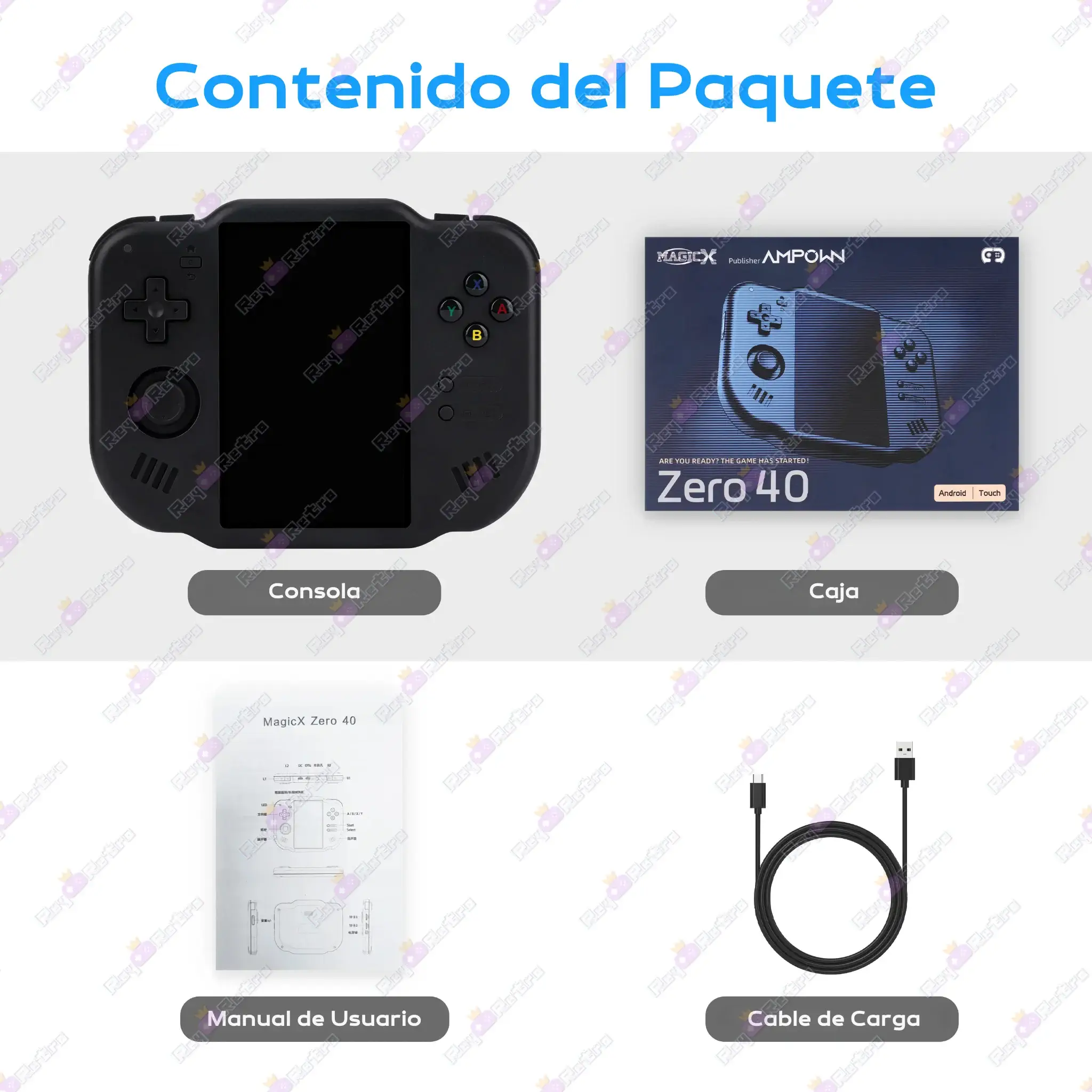 MagicX Zero 40 MagicX_Zero_40.13 - 🕹 MagicX Zero 40 - Consola Retro Vertical con pantalla táctil