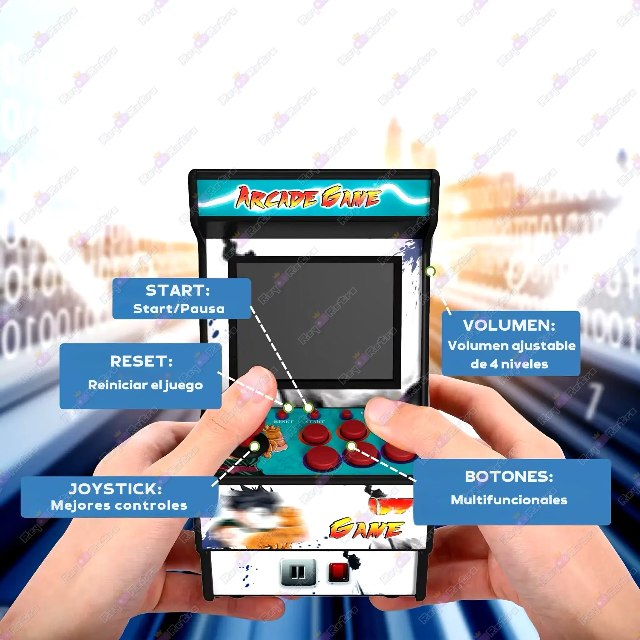 Mini Máquina Recreativa Arcade Mini_Maquina_Recreativa_Arcade.13 - 🕹 Mini Máquina Recreativa Arcade Portátil - Juegos Retro y Salida TV
