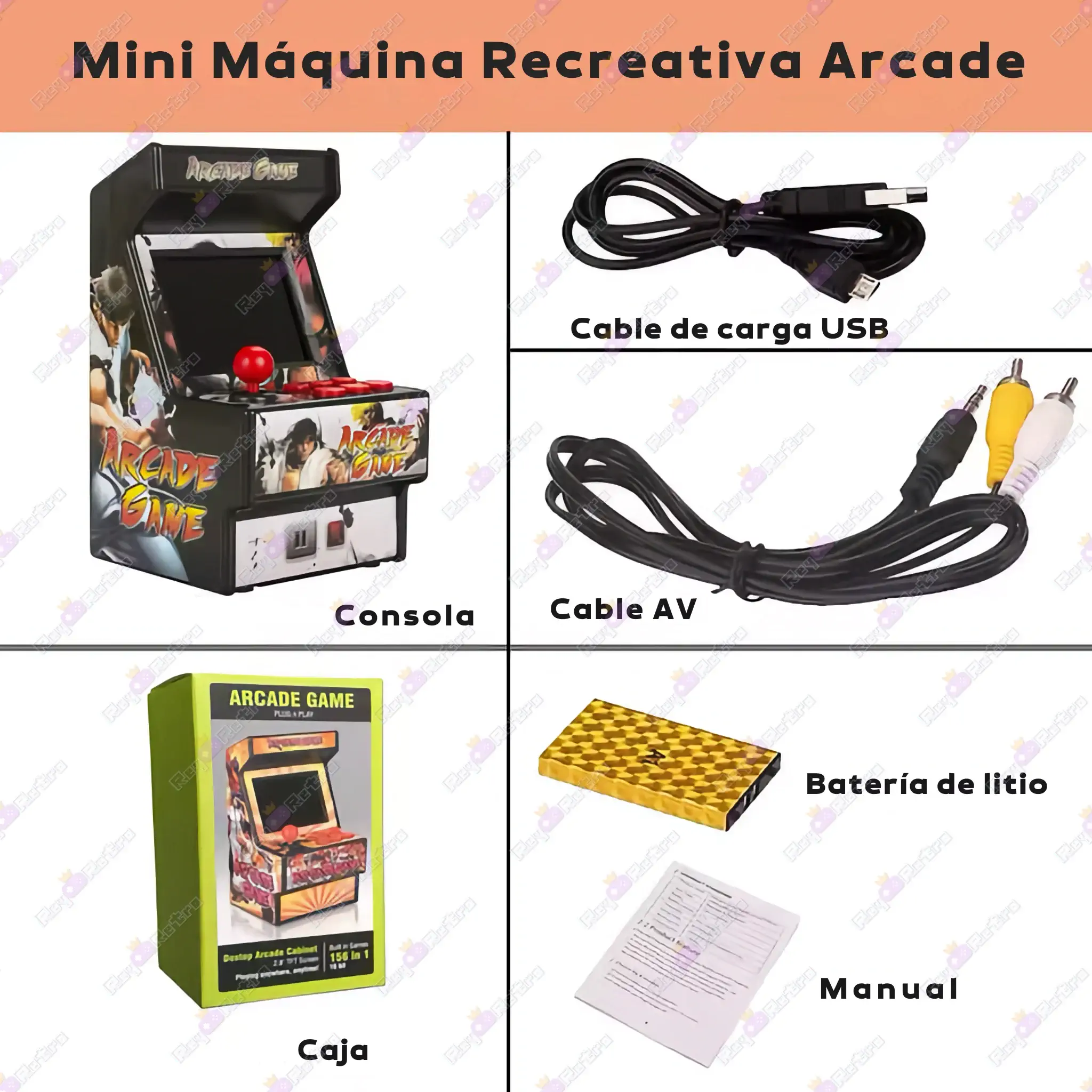 Mini Máquina Recreativa Arcade Mini_Maquina_Recreativa_Arcade.18 - 🕹 Mini Máquina Recreativa Arcade Portátil - Juegos Retro y Salida TV