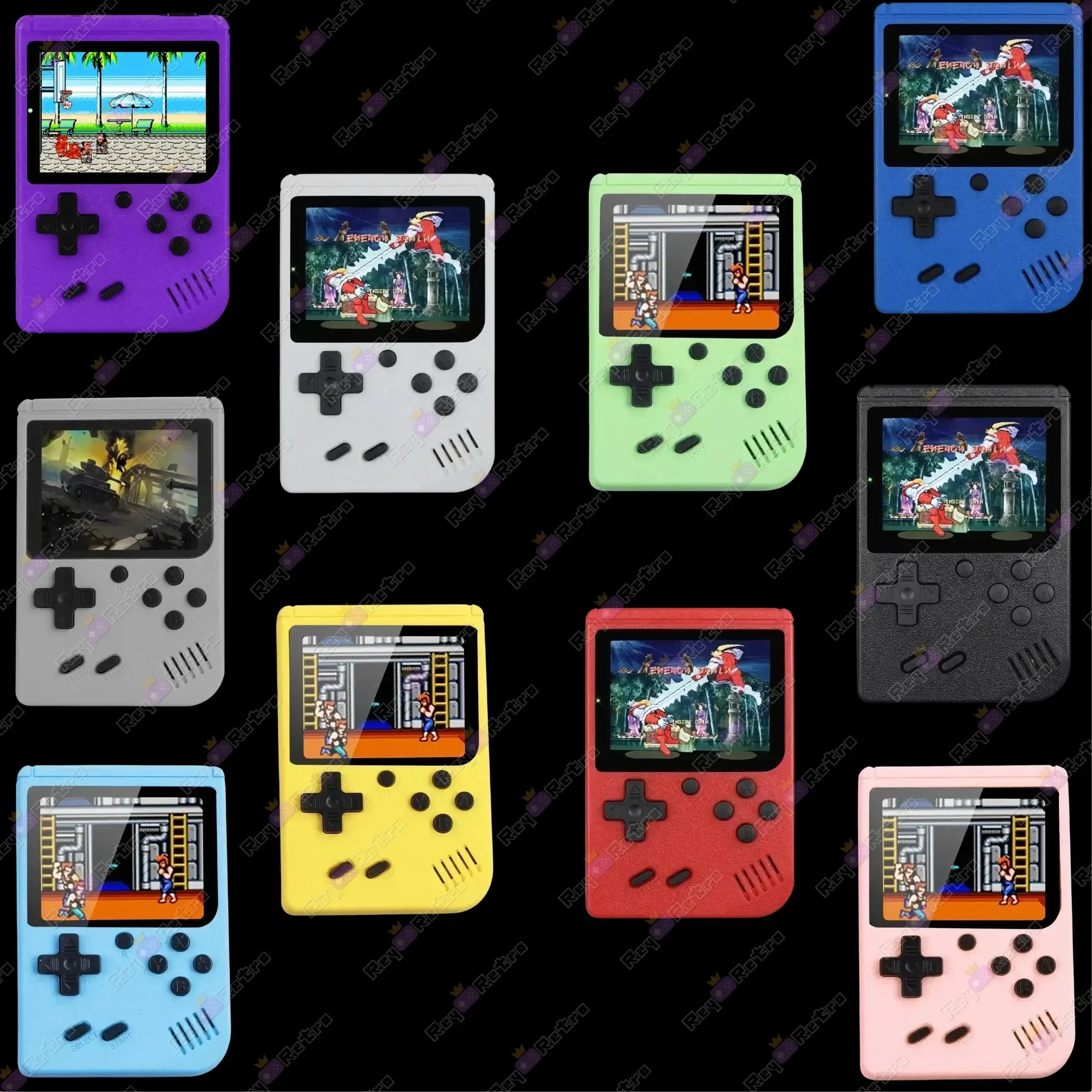Mini_Retro_500.01 - 🕹 Mini Consola Retro Portátil - Con 500 Juegos y Salida de TV