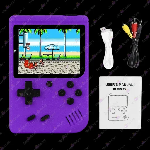 Mini_Retro_500.02 - 🕹 Mini Consola Retro Portátil - Con 500 Juegos y Salida de TV