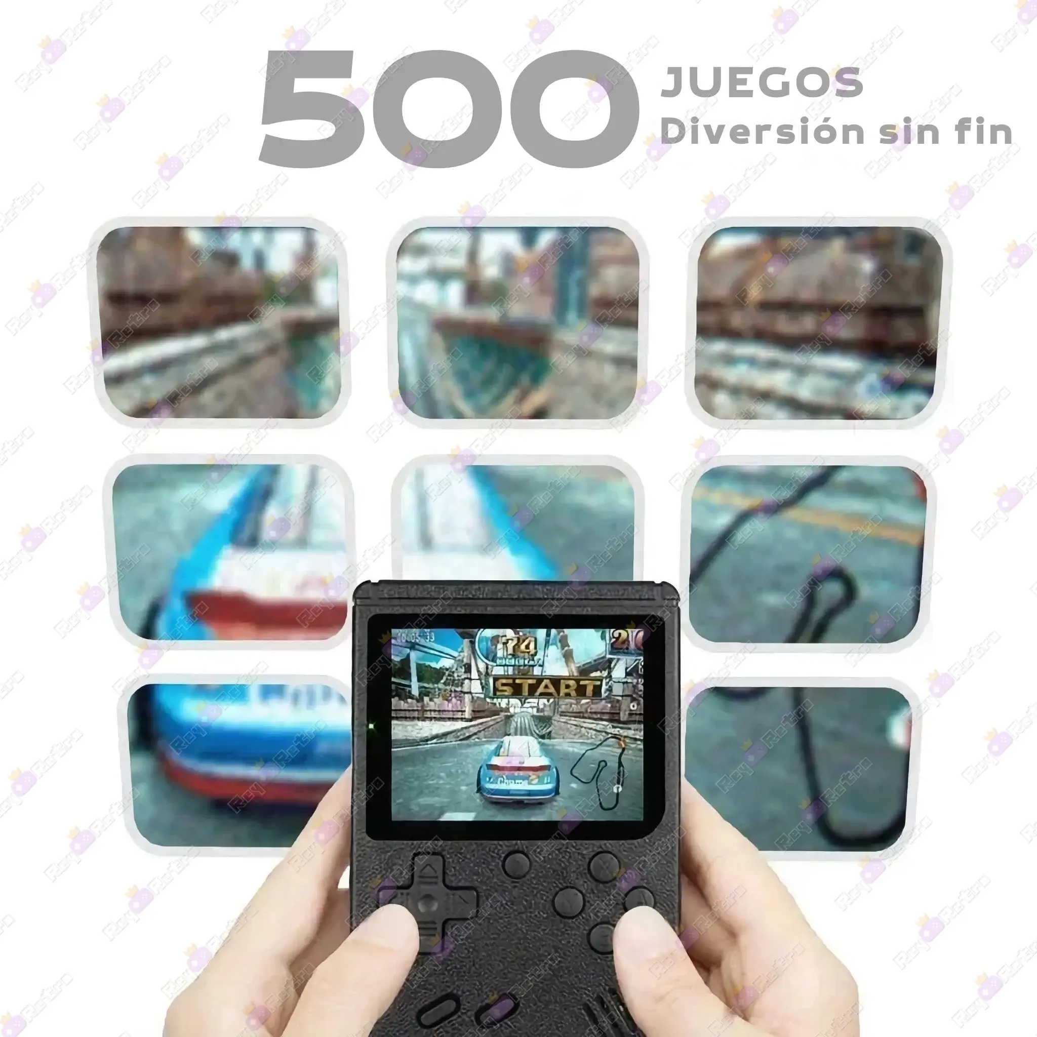 Mini Retro 500 Mini_Retro_500.12 - 🕹 Mini Consola Retro Portátil - Con 500 Juegos y Salida de TV