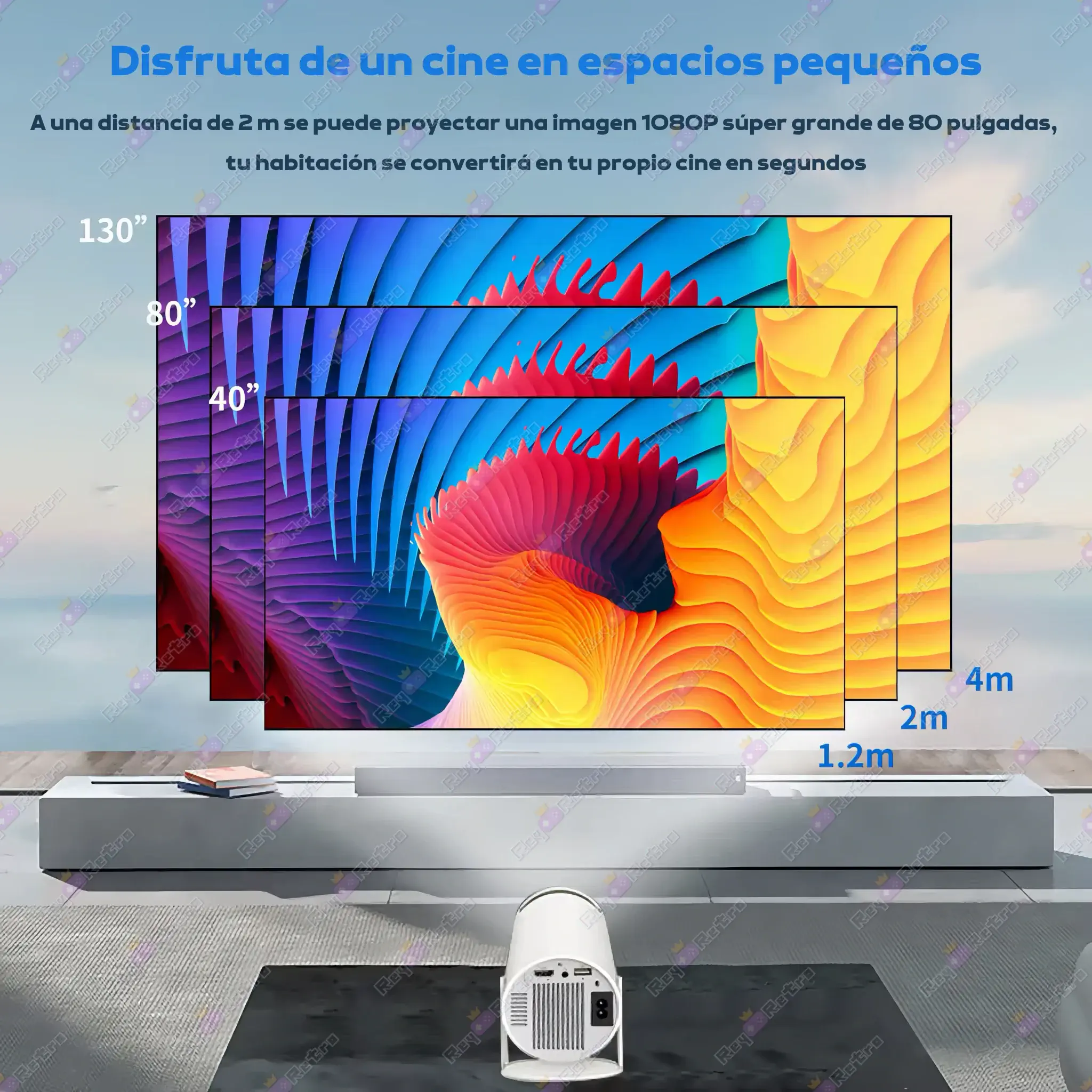 Proyector Consola Retro Proyector_Consola_Retro.05 - 📽 Consola Proyector HD Android - Juegos y Cine en Casa