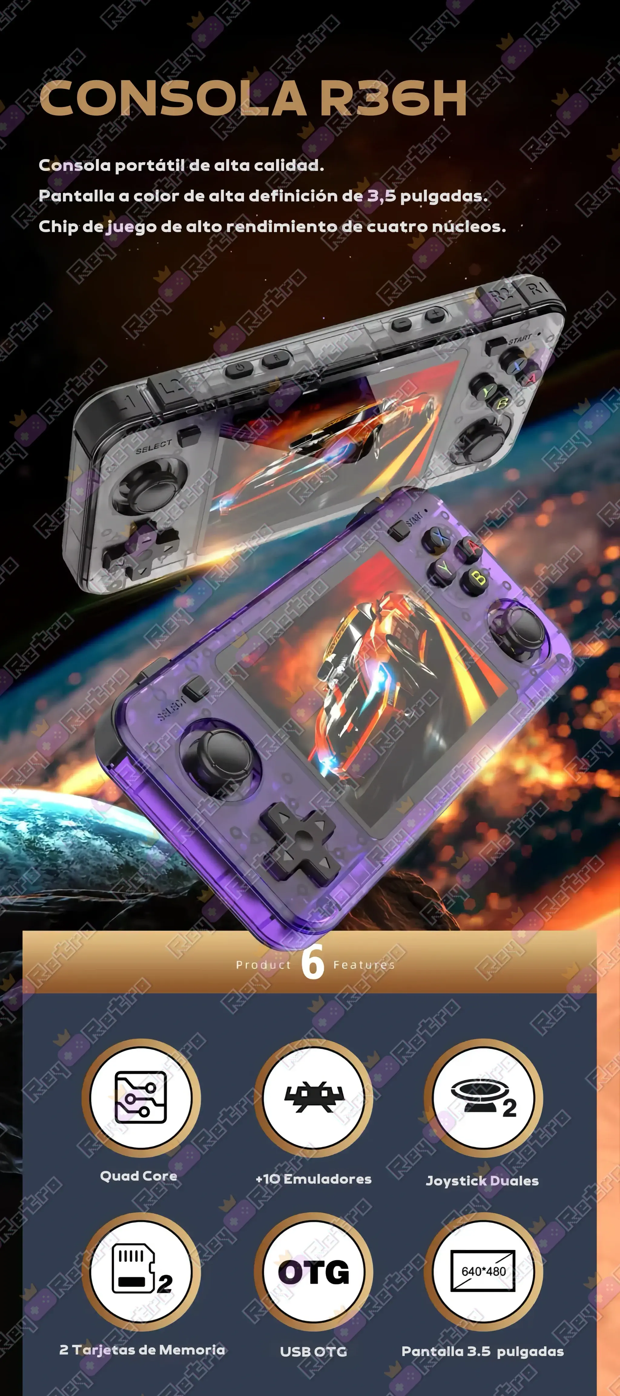 R36H.05 - 🕹 R36H - La famosa Consola Retro Portátil R36S ahora en Horizontal!