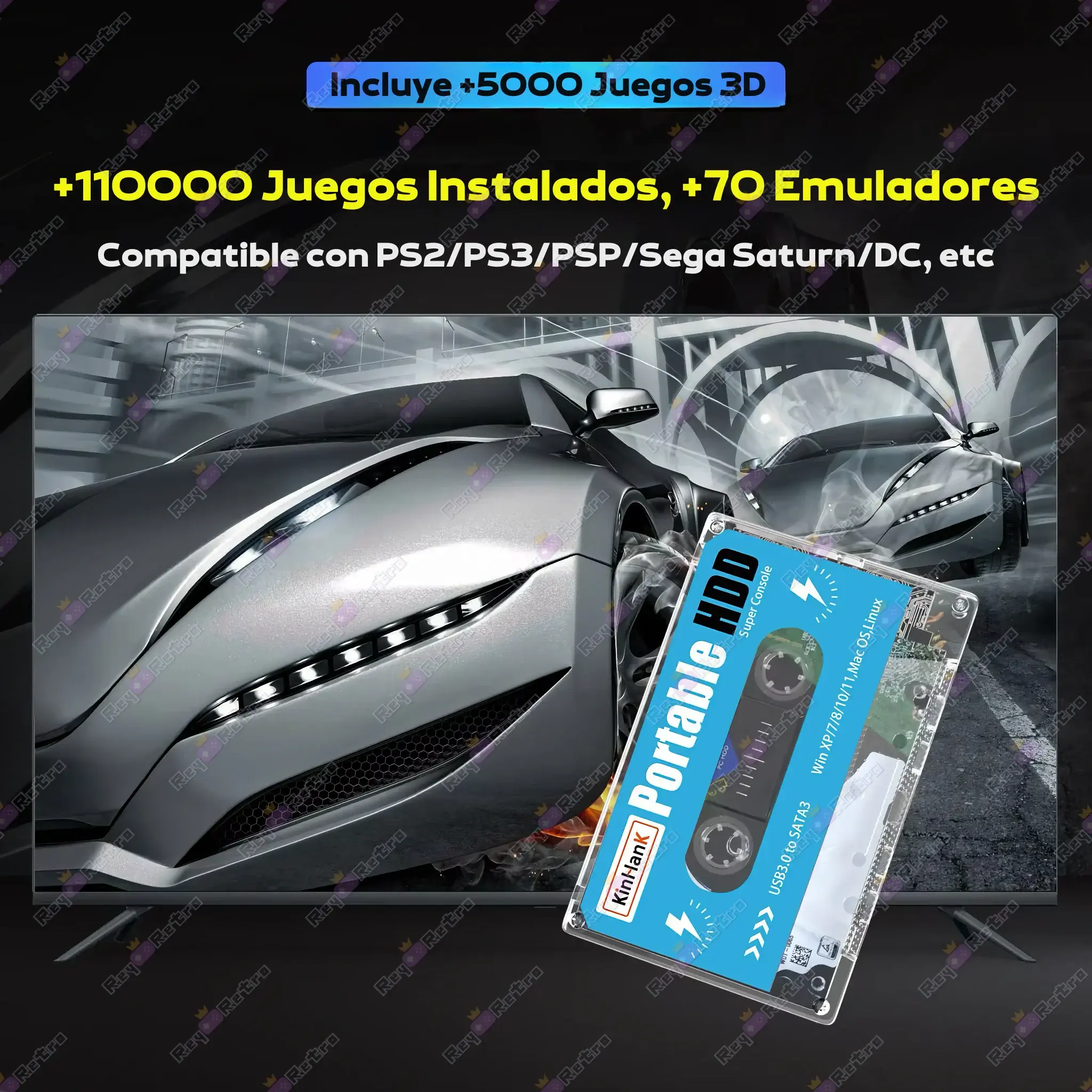 Retro_Cassette_Consola_Batocera.02 - 💻 Retro Cassette Consola Batocera 500GB - Más de 110.000 Juegos Retro