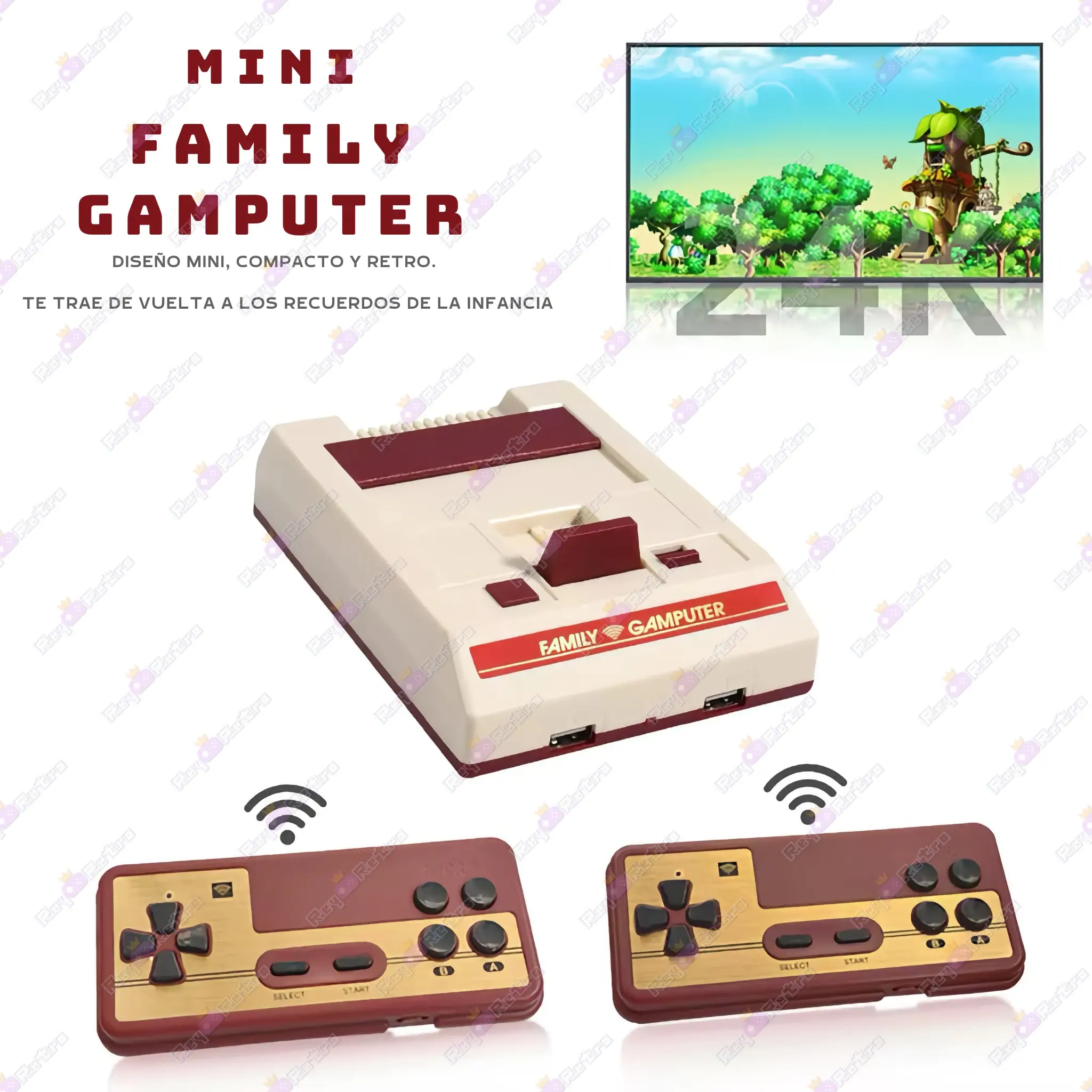 Retro_Famicom_Mini.02 - 📺 Retro Famicom Mini - 3000 juegos clásicos con mandos inalámbricos