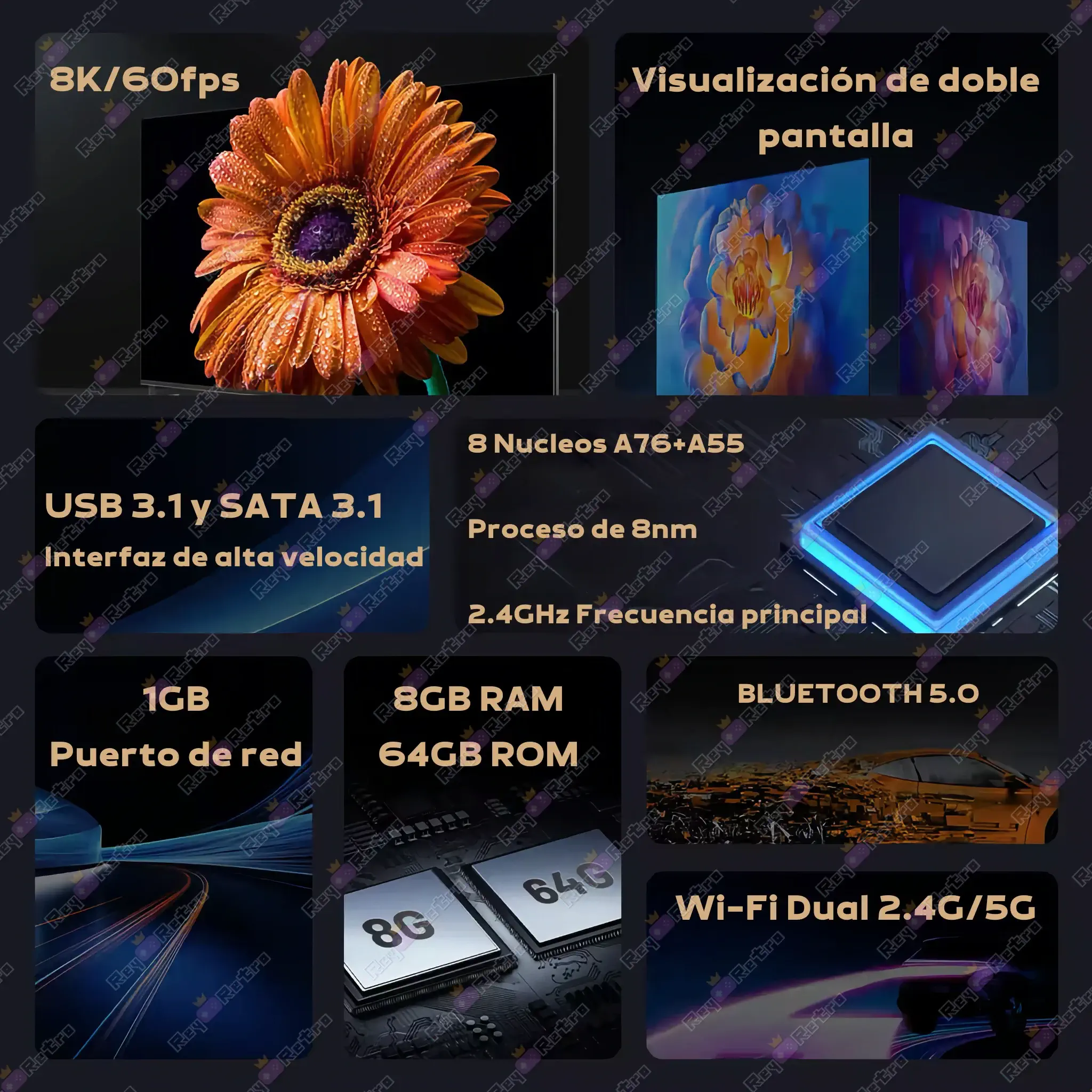 Retro Game Box X5 Pro Retro_Game_Box_X5_Pro.05 - 📺 Retro Game Box X5 Pro - Consola 8K, Android y Emuladores