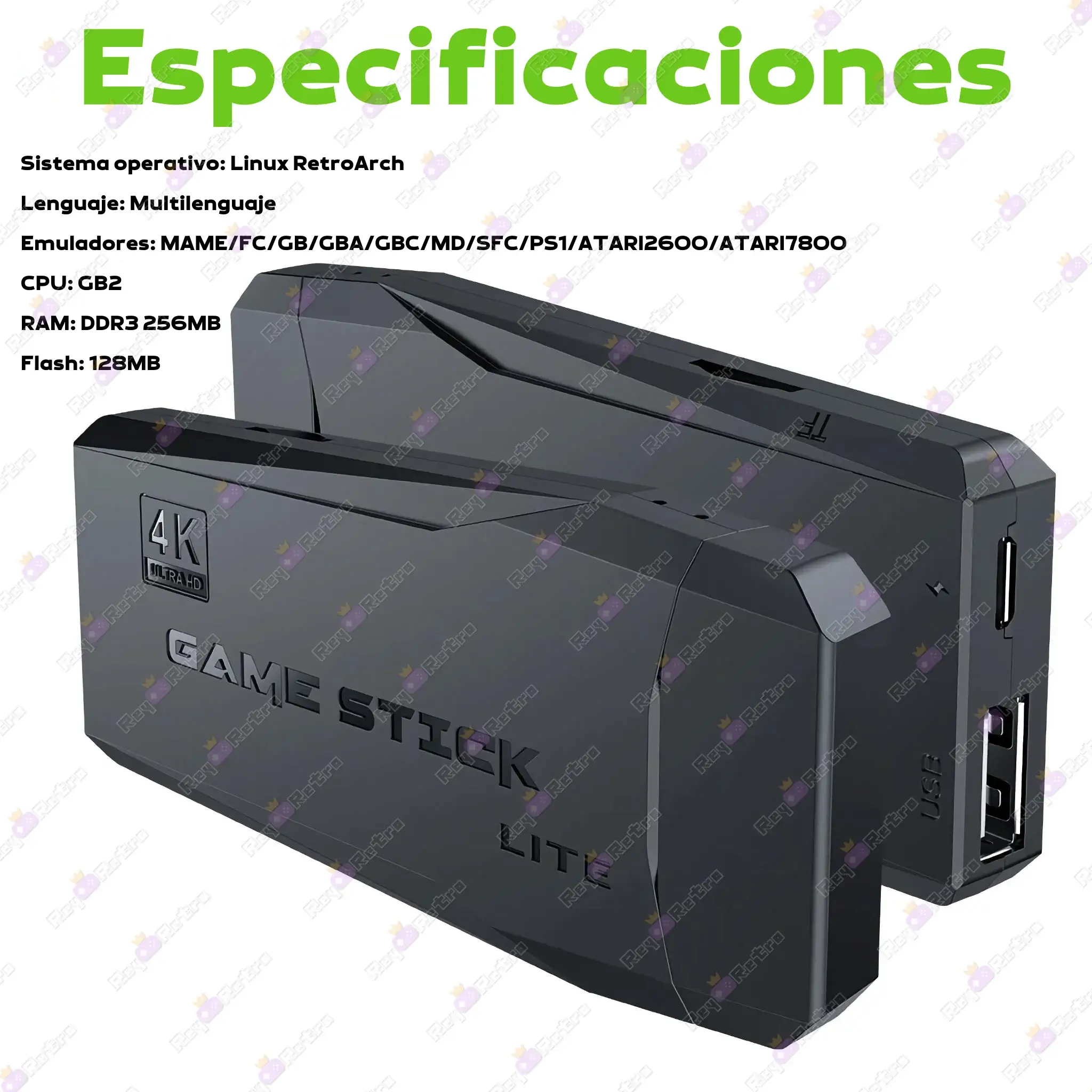 Retro Game Stick M8 Retro_Game_Stick_M8.04 - 📺 Retro Game Stick M8 - Consola TV HDMI 4K, Miles de Juegos