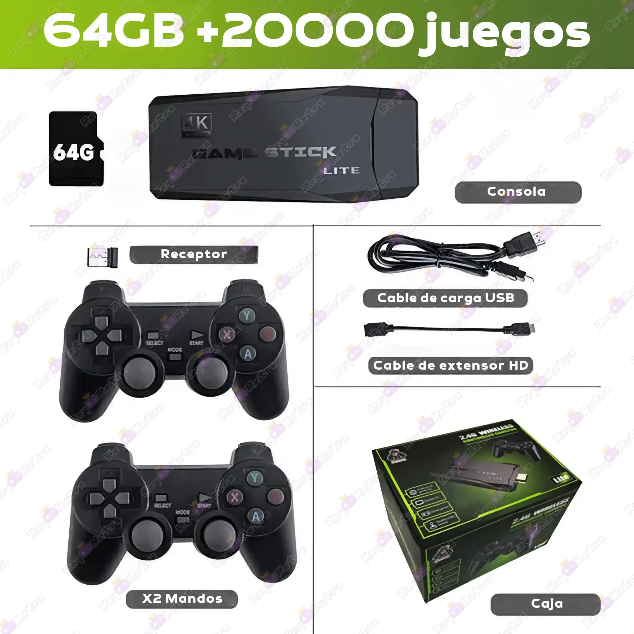 Retro Game Stick M8 Retro_Game_Stick_M8.05 - 📺 Retro Game Stick M8 - Consola TV HDMI 4K, Miles de Juegos