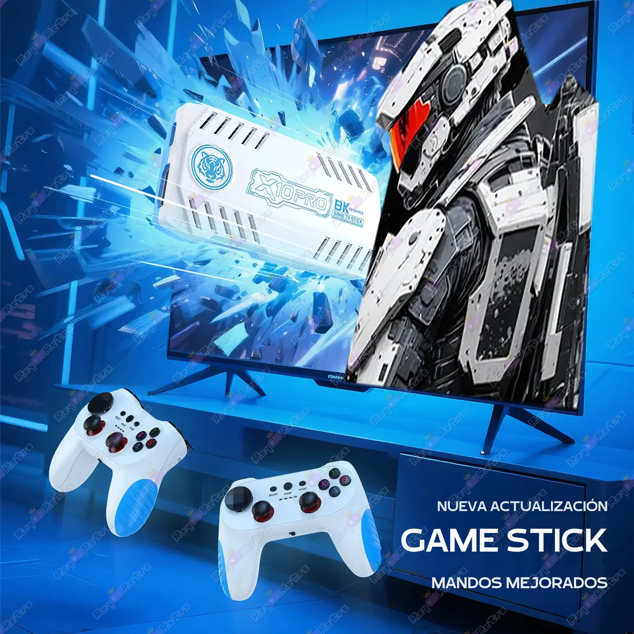 Retro_Game_Stick_X10_Pro.02 - 📺 Retro Game Stick X10 Pro - 50.000 juegos retro con 2 mandos inalámbricos