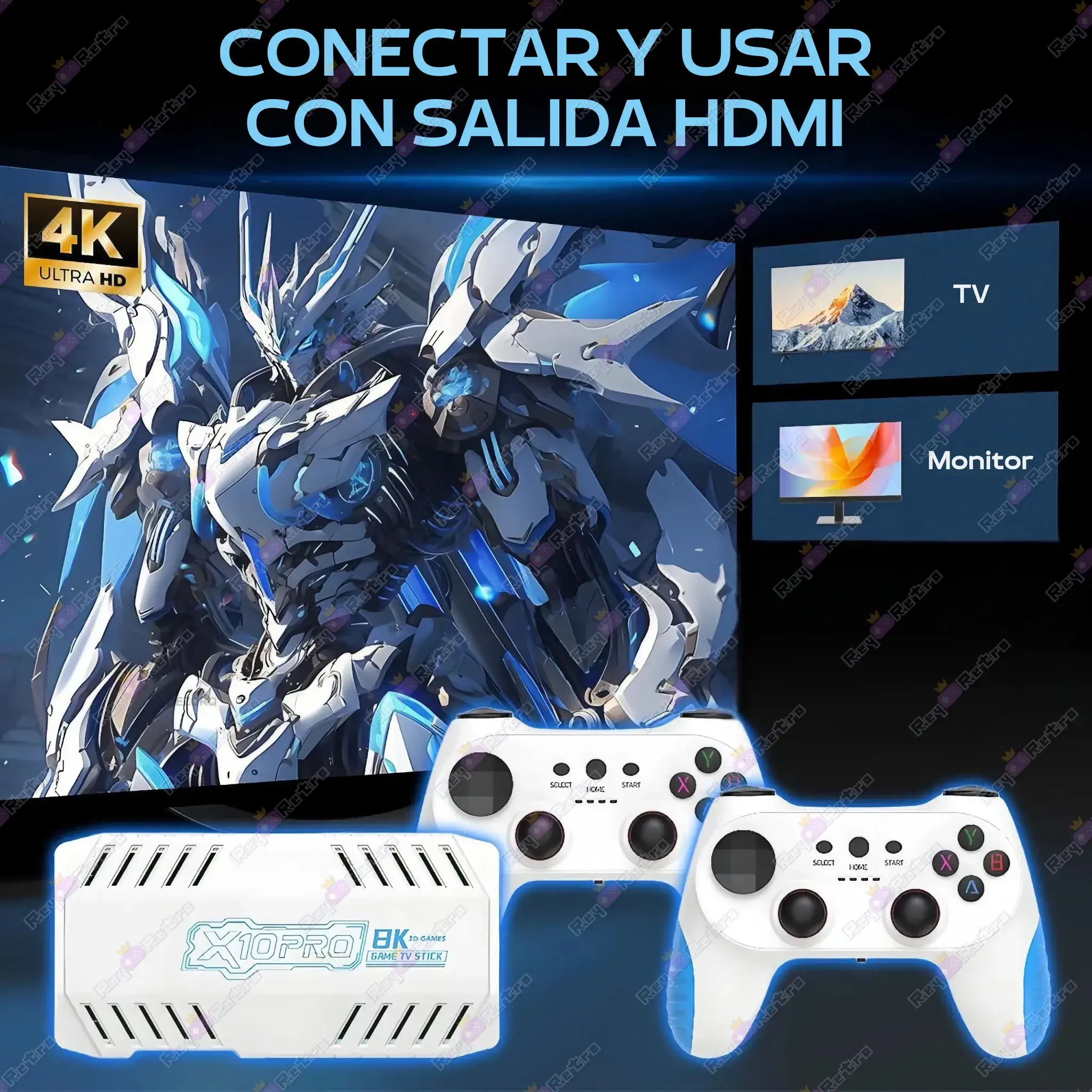 Retro_Game_Stick_X10_Pro.05 - 📺 Retro Game Stick X10 Pro - 50.000 juegos retro con 2 mandos inalámbricos
