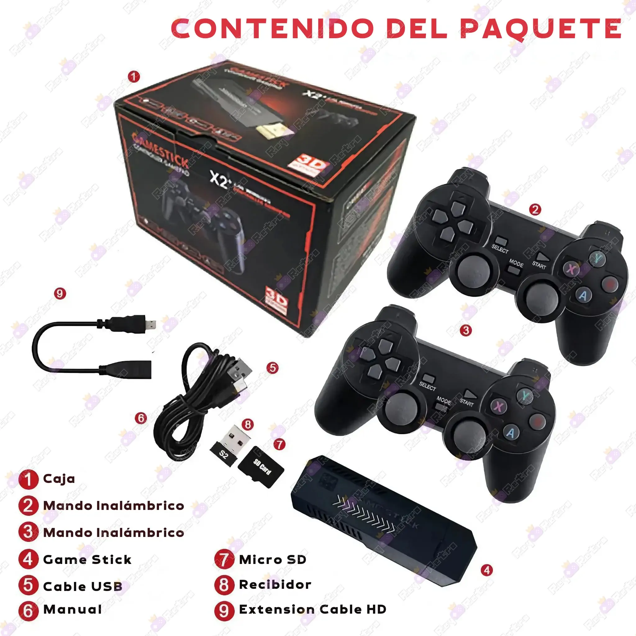 Retro Game Stick X2 Plus Retro_Game_Stick_X2_Plus.05 - 📺 Retro Game Stick X2 Plus - Consola TV Emuladora HDMI 4K
