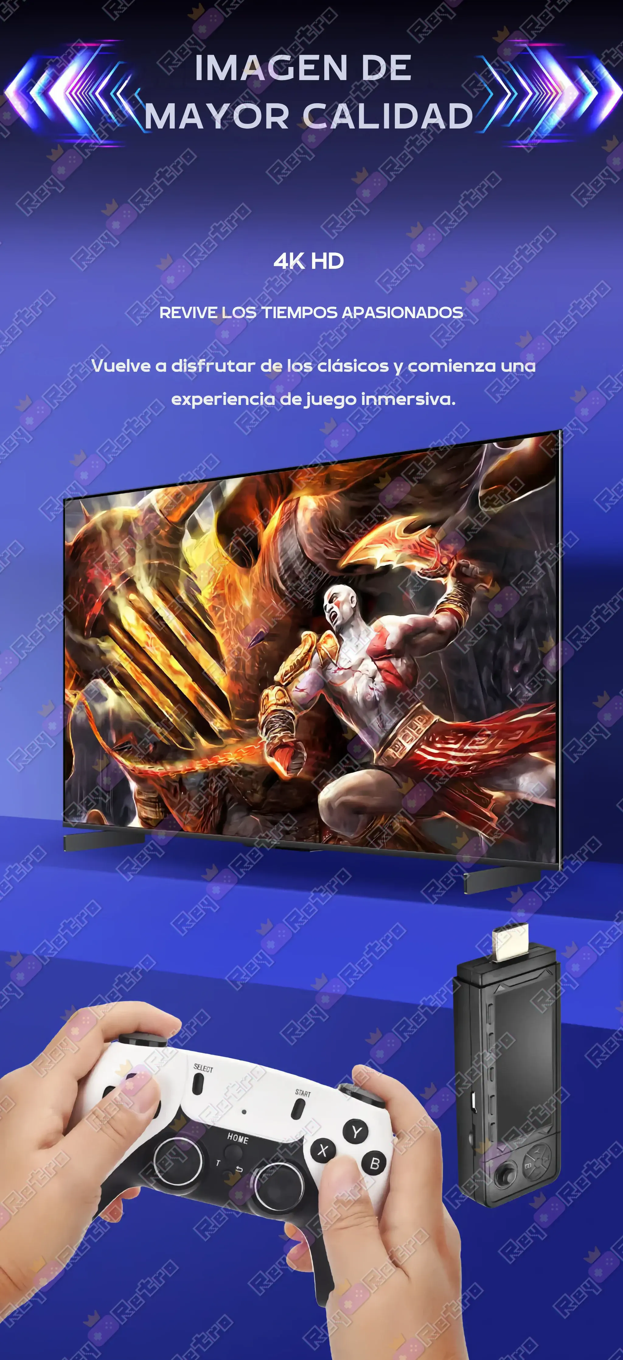 Retro Game Stick X9 Pro Retro_Game_Stick_X9_Pro.05 - 📺 Retro Game Stick X9 Pro - Hasta 50.000 juegos en 4K