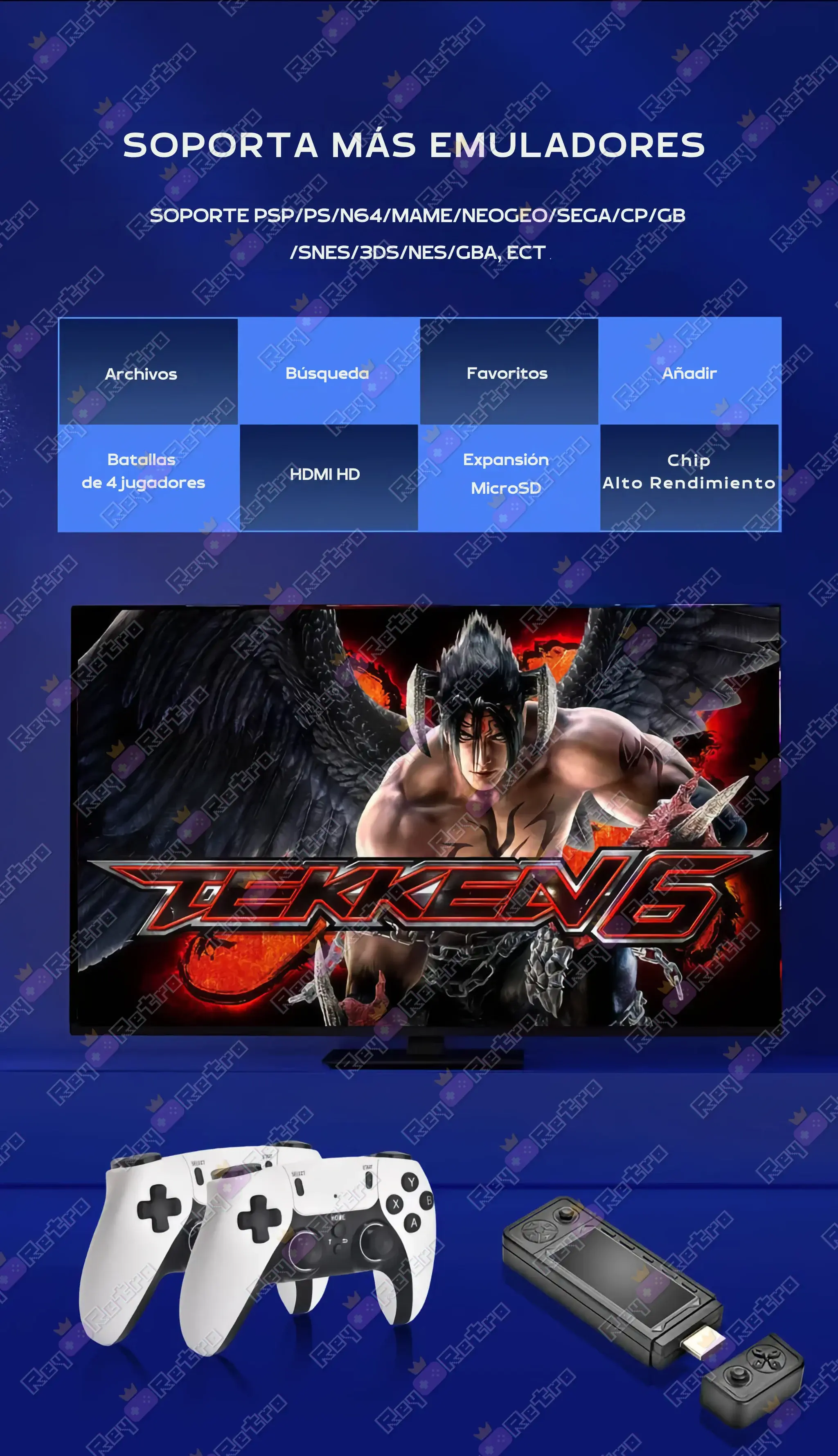Retro Game Stick X9 Pro Retro_Game_Stick_X9_Pro.08 - 📺 Retro Game Stick X9 Pro - Hasta 50.000 juegos en 4K