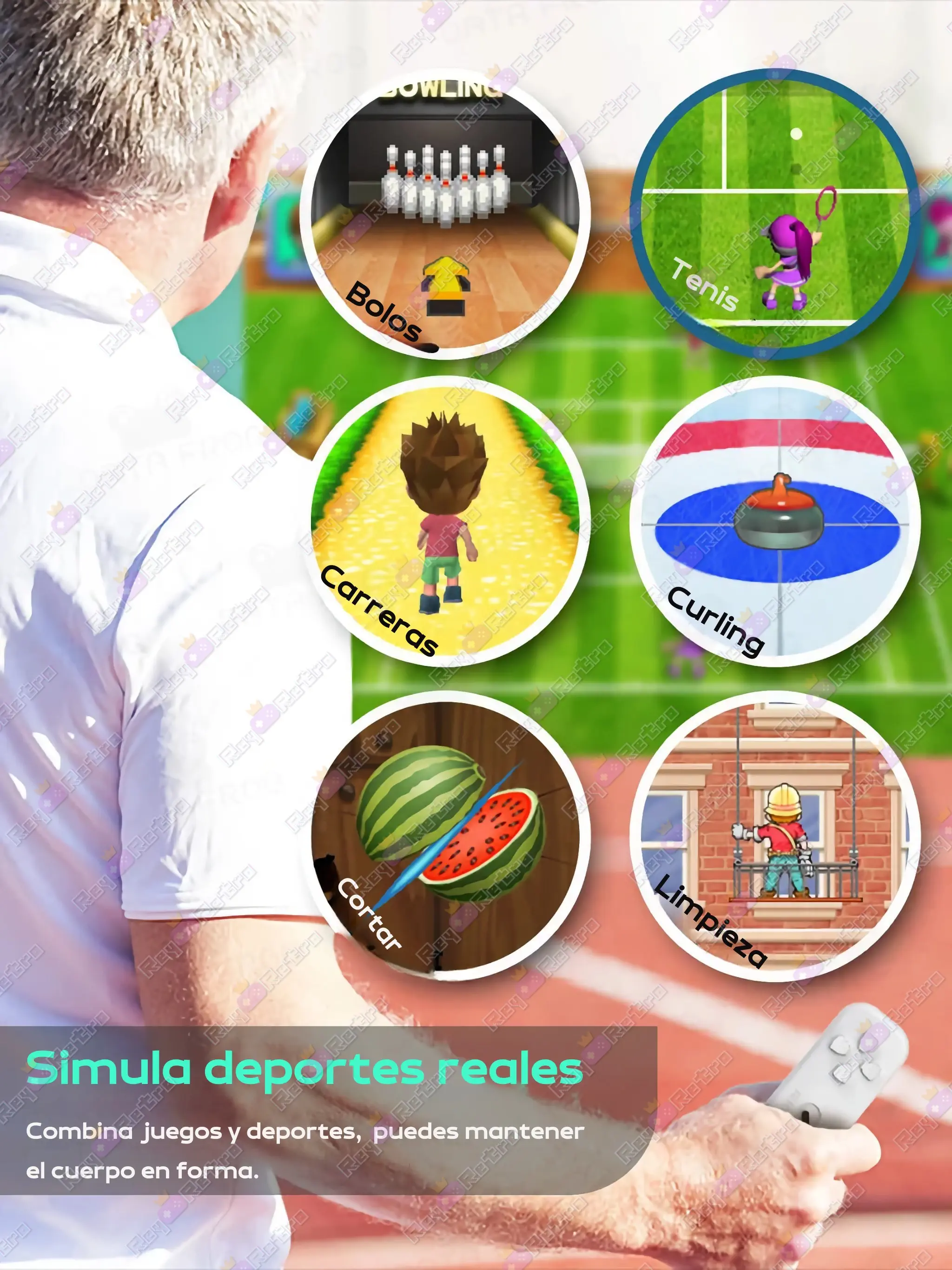 Retro_Game_Stick_Y2_Fit.05 - 📺 Retro Game Stick Y2 Fit - Juegos activos con control por movimiento