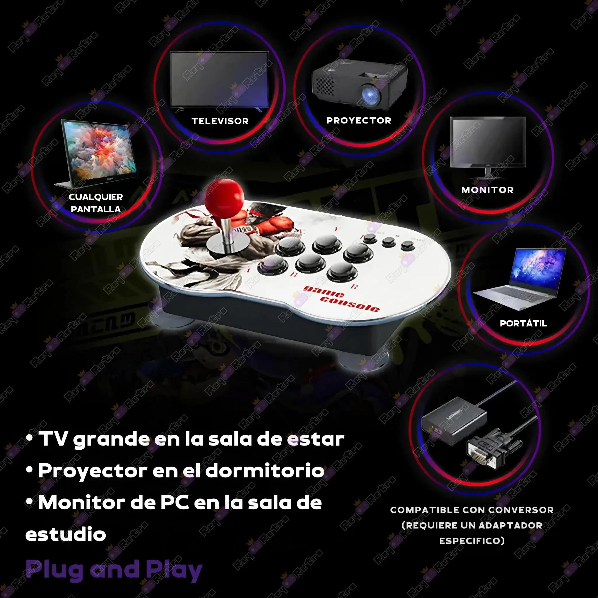Retro Pandora Box Arcade MT6 Retro_Pandora_Box_Arcade_MT6.04 - 📺 Retro Pandora Box Arcade MT6 - Consola Emuladora con Joystick