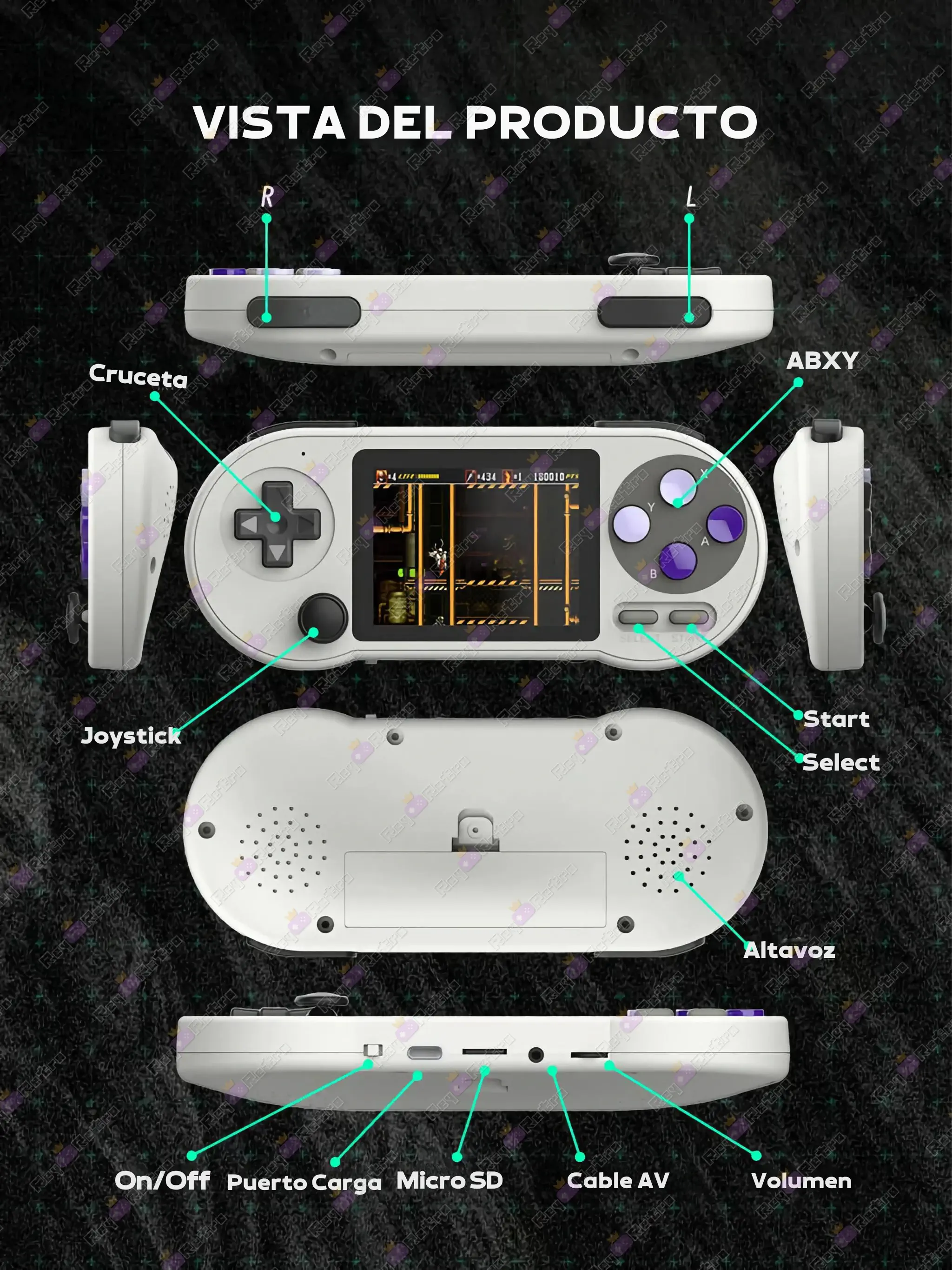 SF2000 SF2000.13 - 🕹 Consola Retro Portátil SF2000 - 3