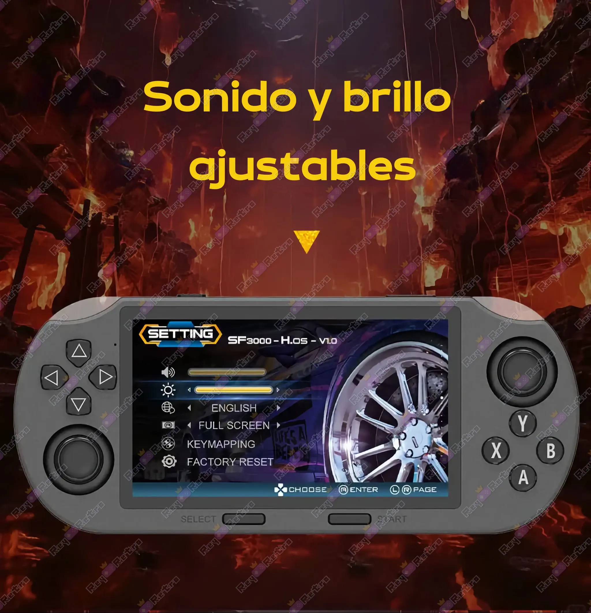 SF3000.08 - 🕹 SF3000 - Consola retro portátil con pantalla IPS 4,5″ y funciones multimedia